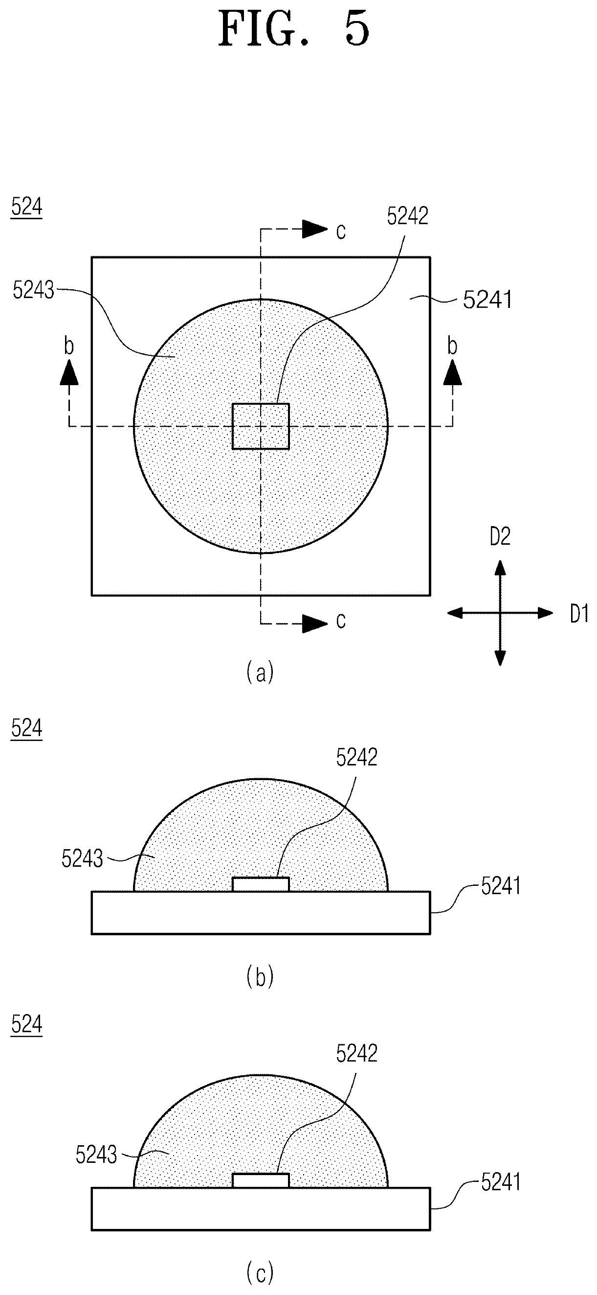 Patent US12591158 Figure 5 – Light assembly, display panel, and method for manufacturing light assembly