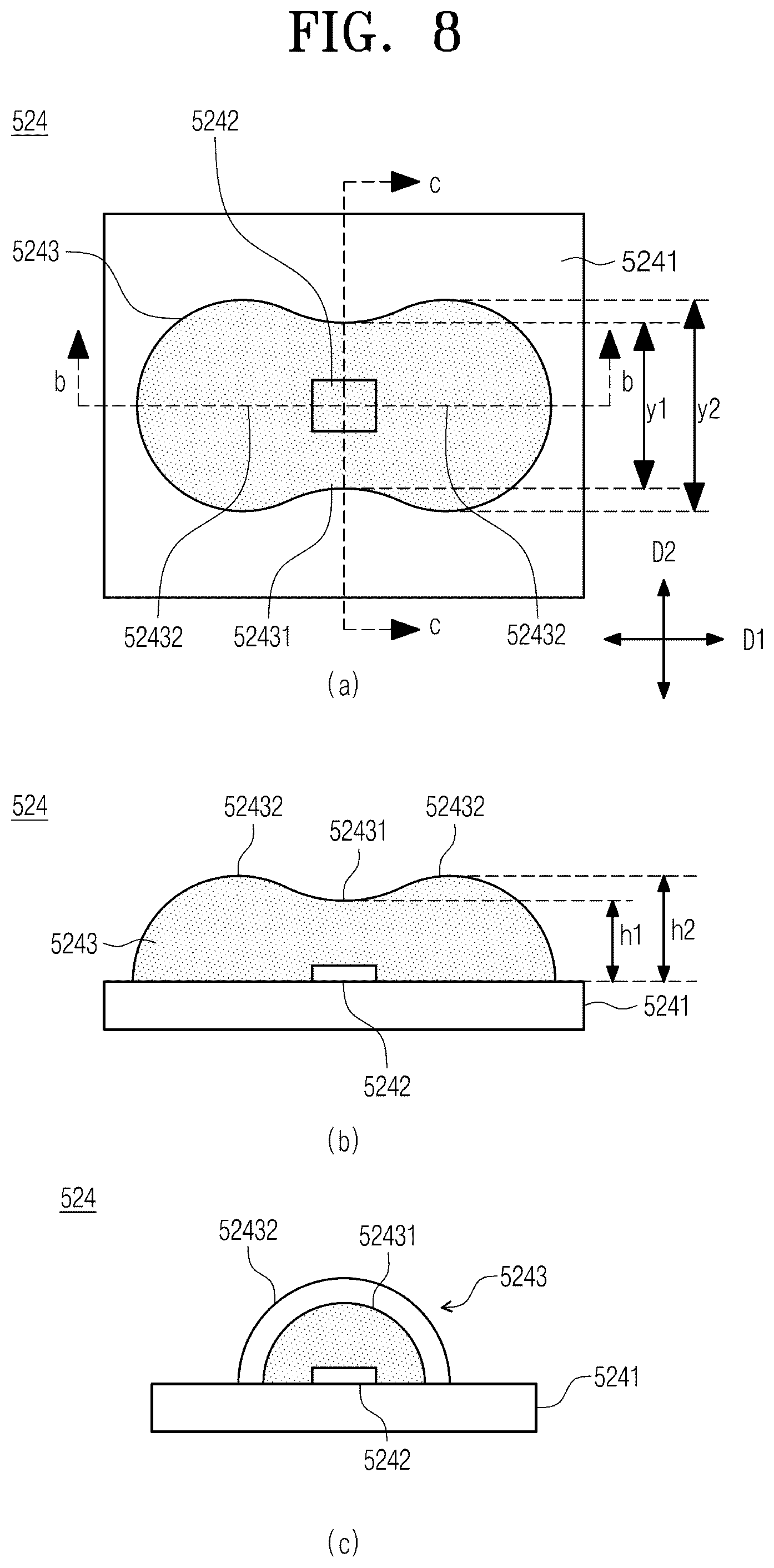 Patent US12591158 Figure 8 – Light assembly, display panel, and method for manufacturing light assembly