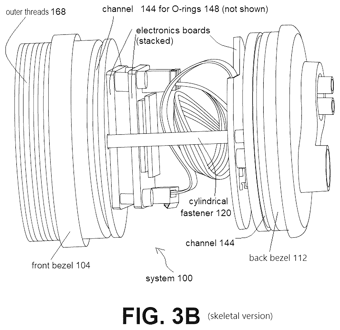 Patent US12591167 Figure 5 – Enclosures for accommodating board stacks
