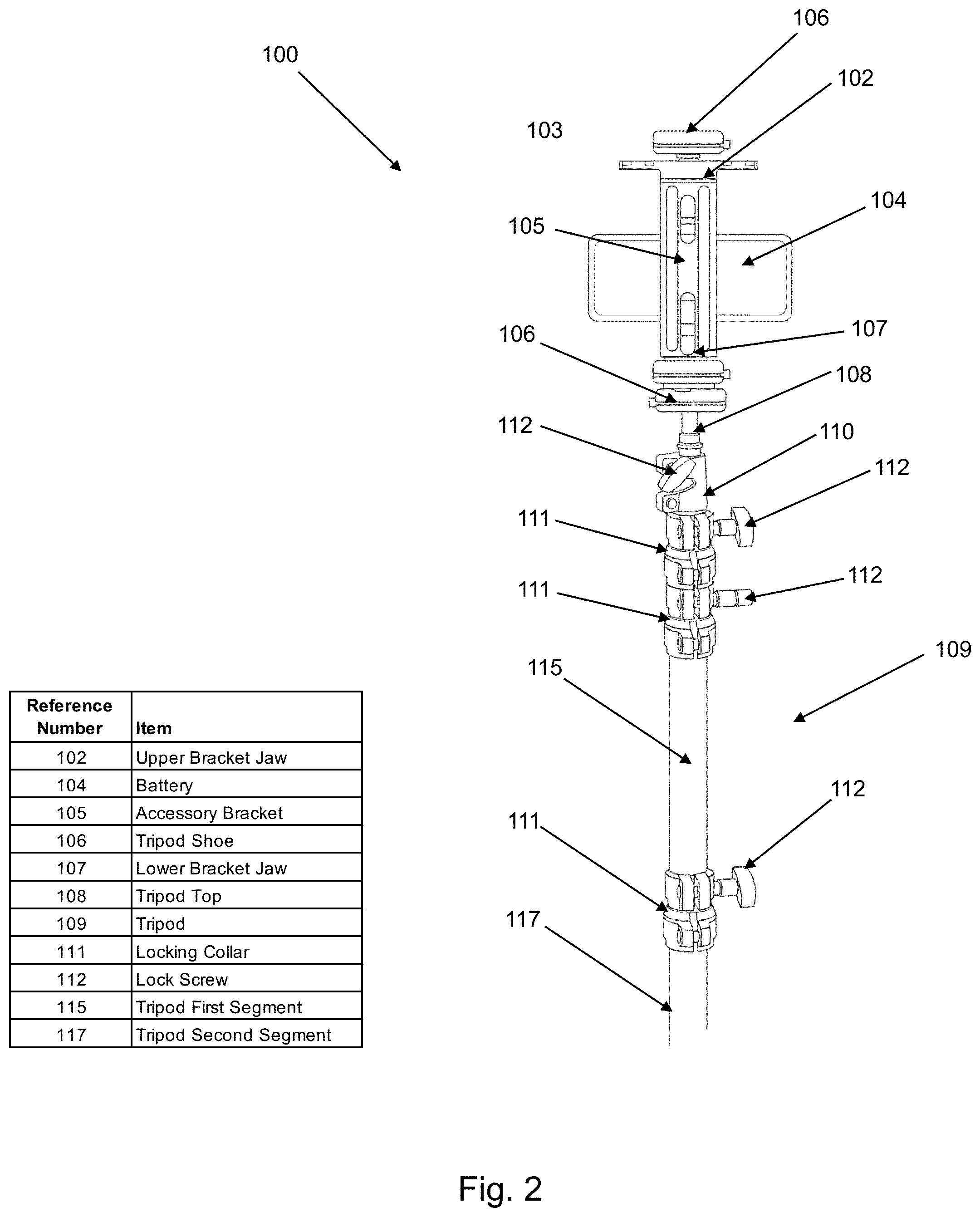 Patent US12591169 Figure 2 – Remotely controllable mobile video studio with integrated teleprompter, camera, lighting and microphone