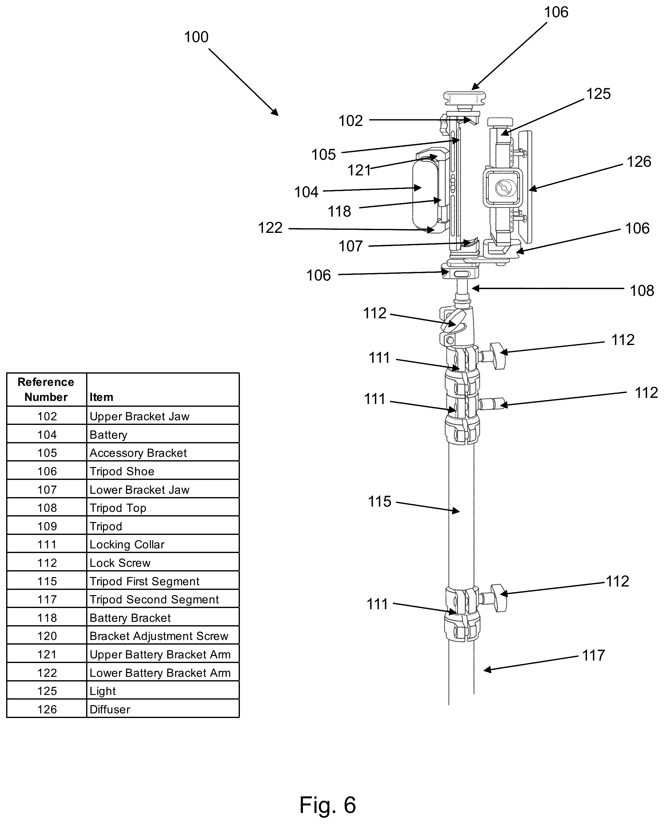 Patent US12591169 Figure 6 – Remotely controllable mobile video studio with integrated teleprompter, camera, lighting and microphone