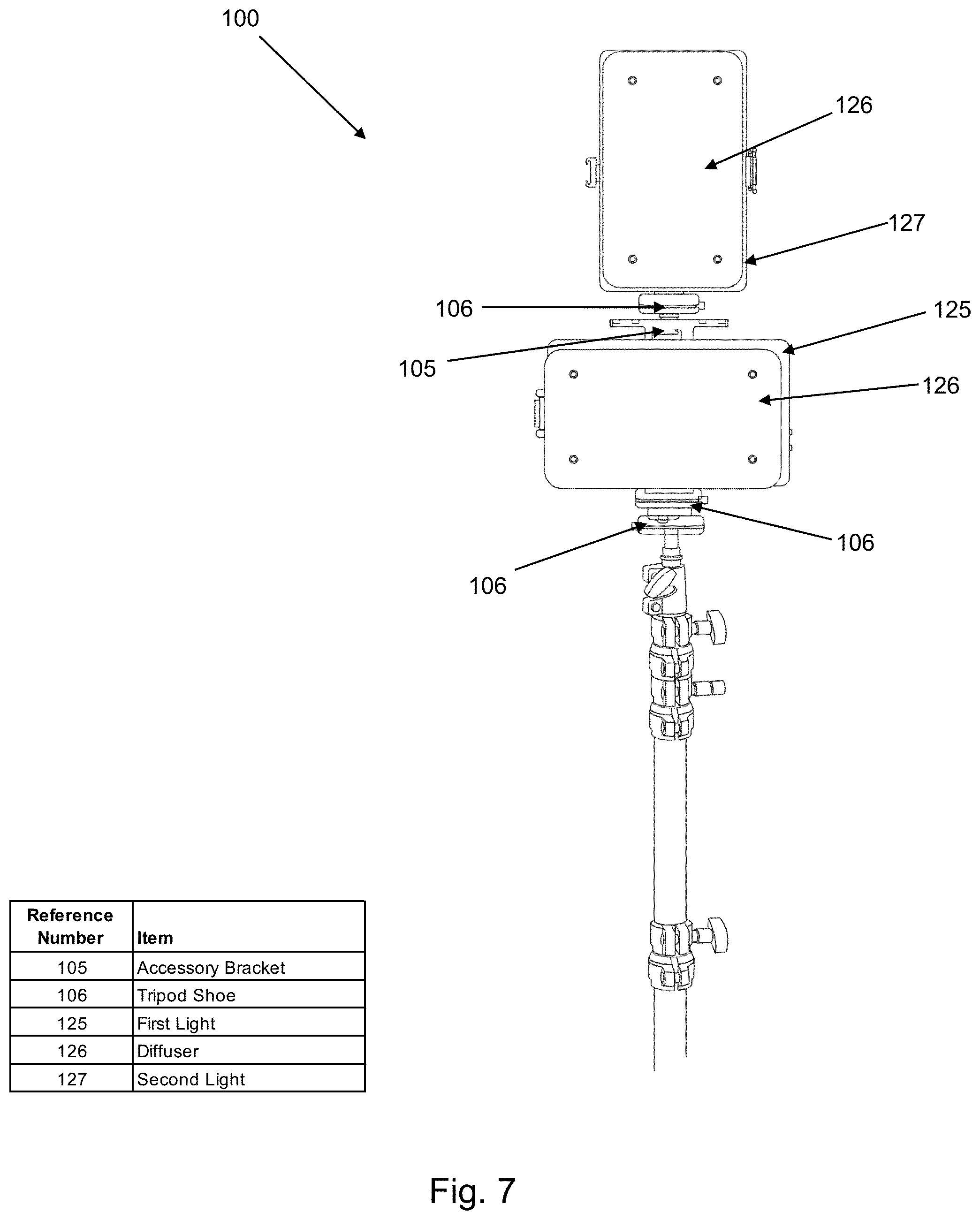 Patent US12591169 Figure 7 – Remotely controllable mobile video studio with integrated teleprompter, camera, lighting and microphone