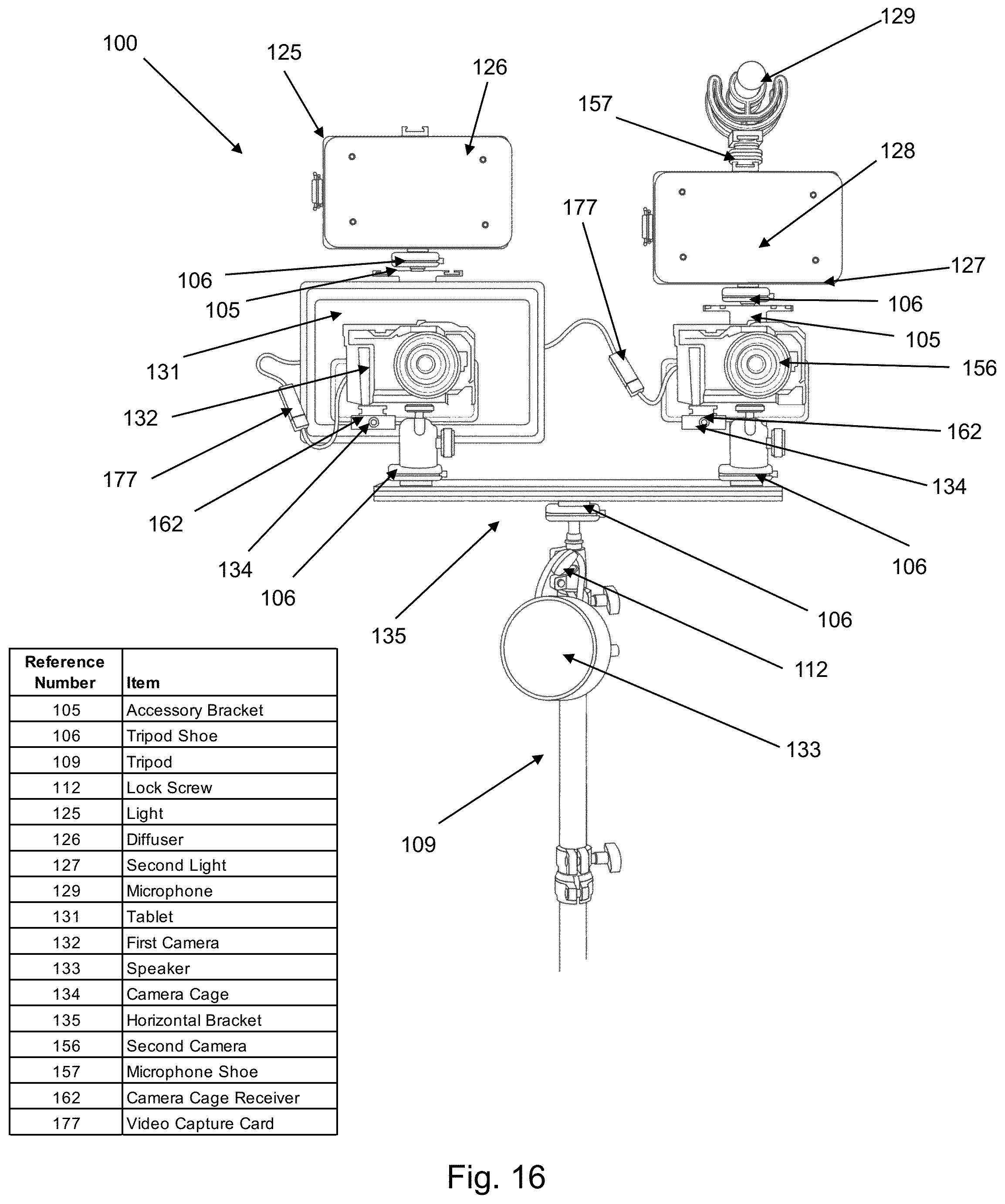 Patent US12591169 Figure 16 – Remotely controllable mobile video studio with integrated teleprompter, camera, lighting and microphone