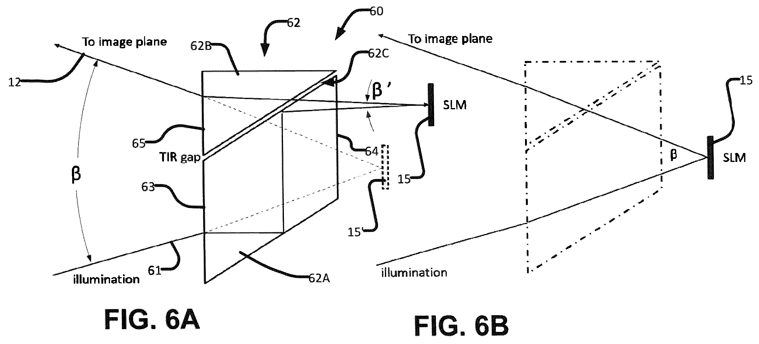 Patent US12591170 Figure 8 – Optical projection with combined beams