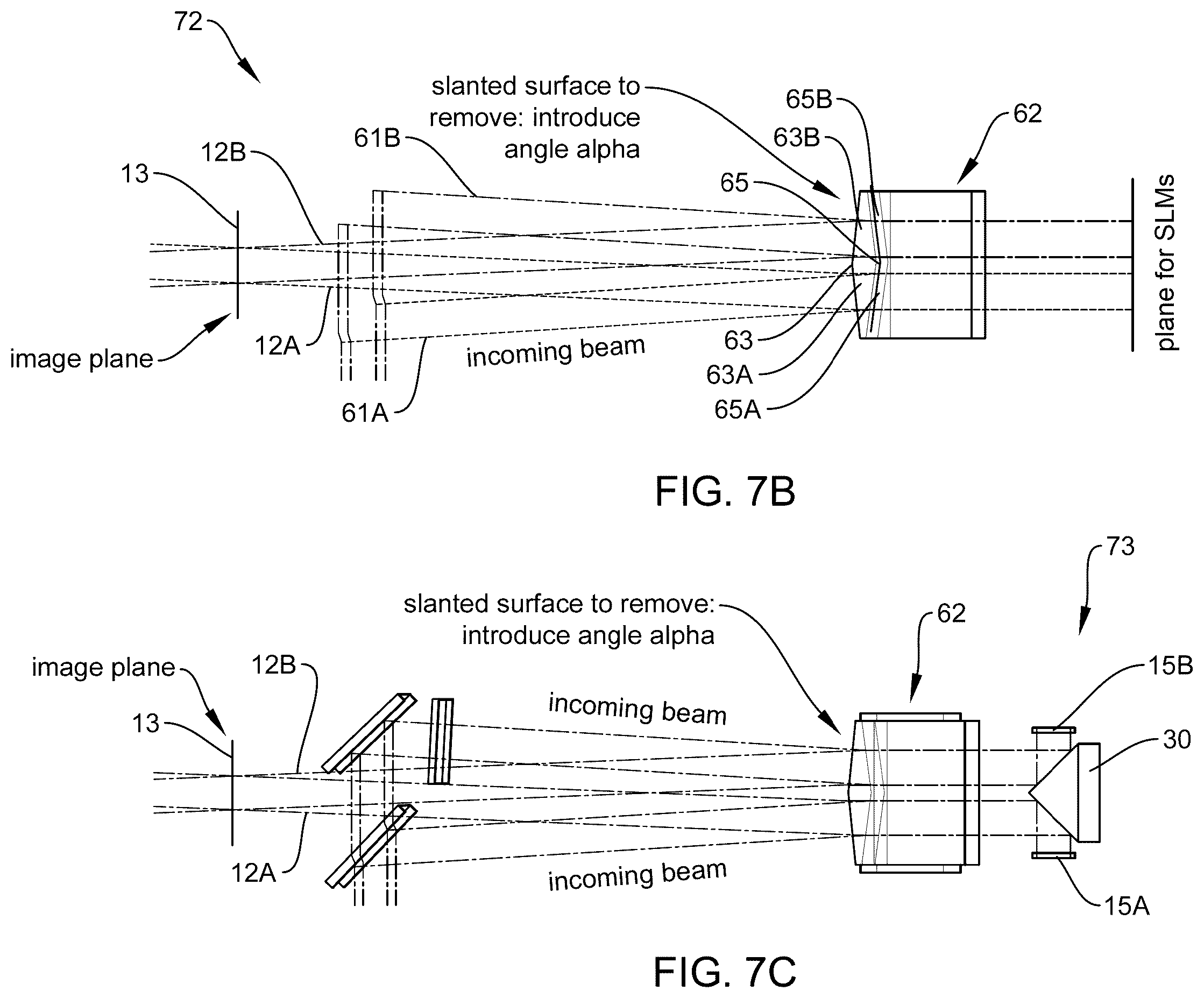 Patent US12591170 Figure 10 – Optical projection with combined beams