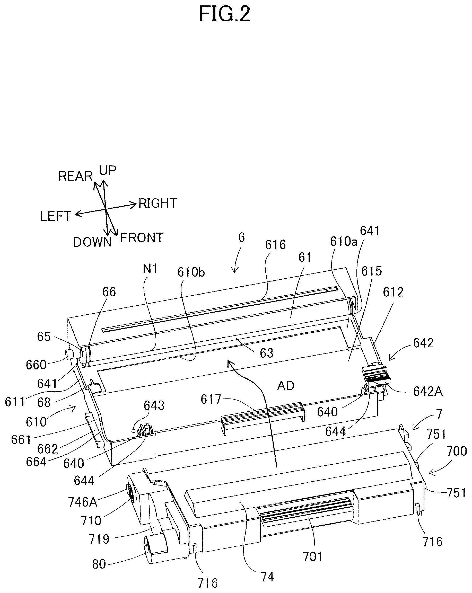 Patent US12591199 Figure 2 – Process cartridge and image forming apparatus
