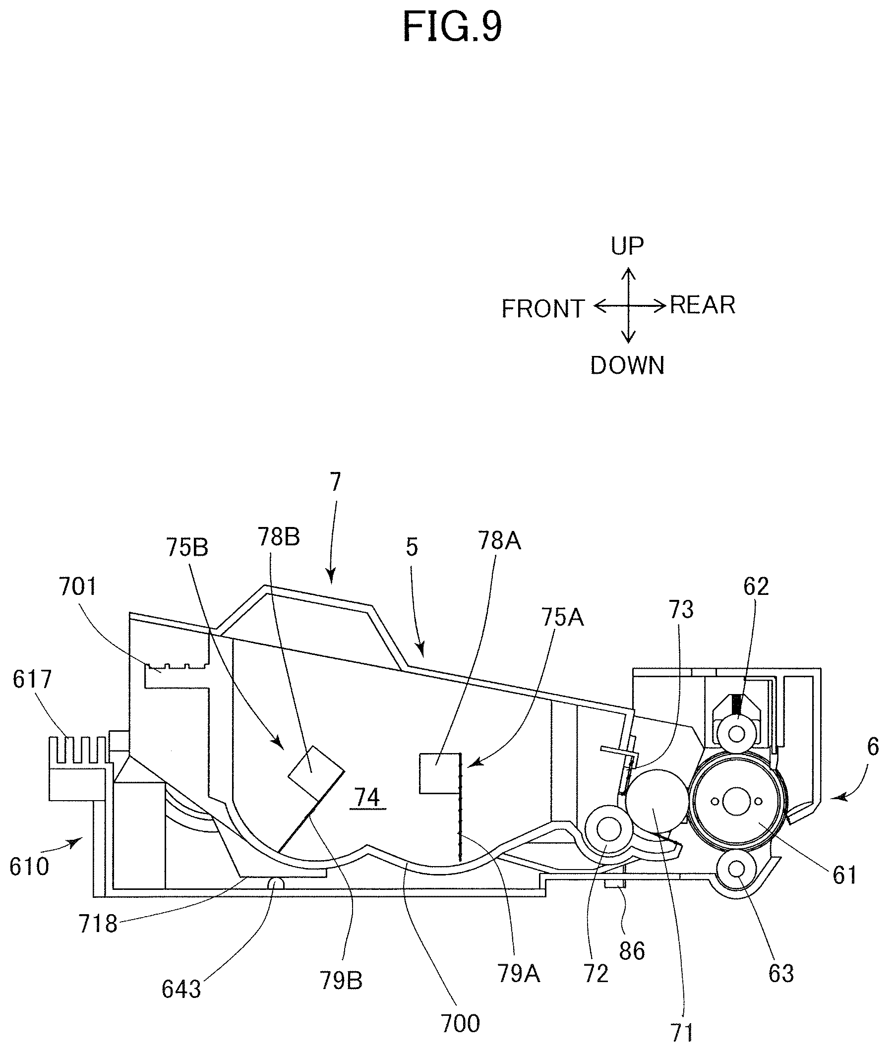 Patent US12591199 Figure 9 – Process cartridge and image forming apparatus