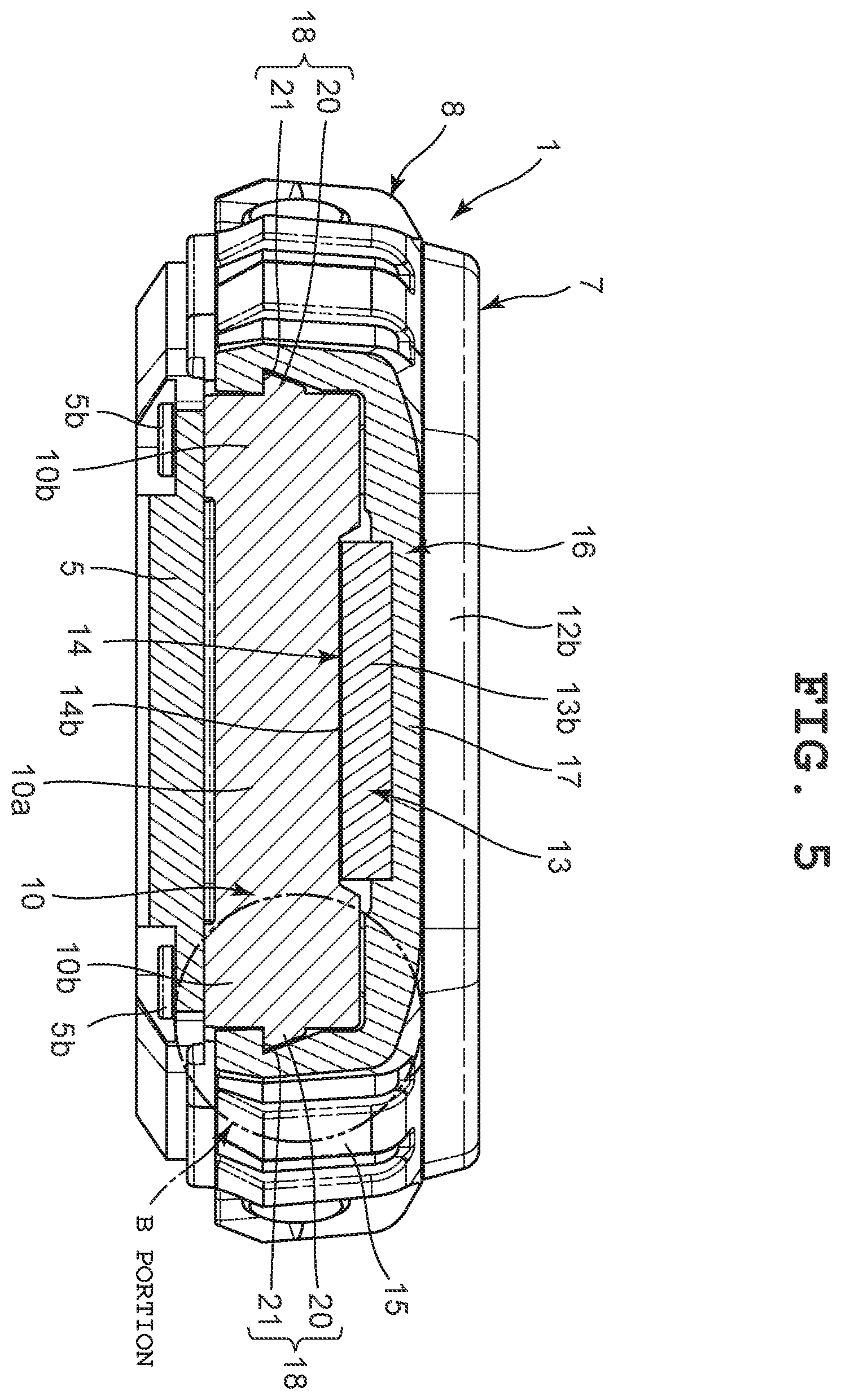 Patent US12591205 Figure 5 – Exterior member, case and timepiece