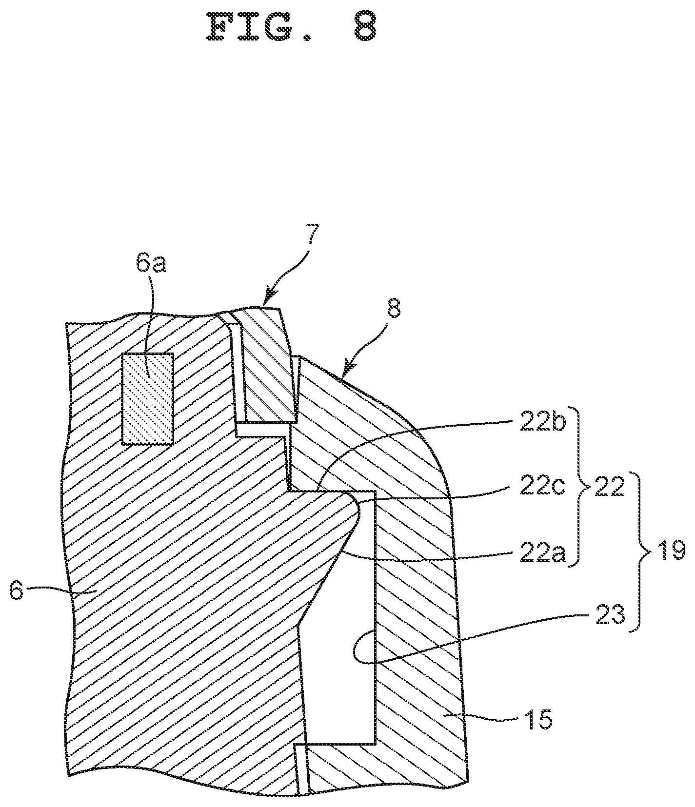 Patent US12591205 Figure 8 – Exterior member, case and timepiece