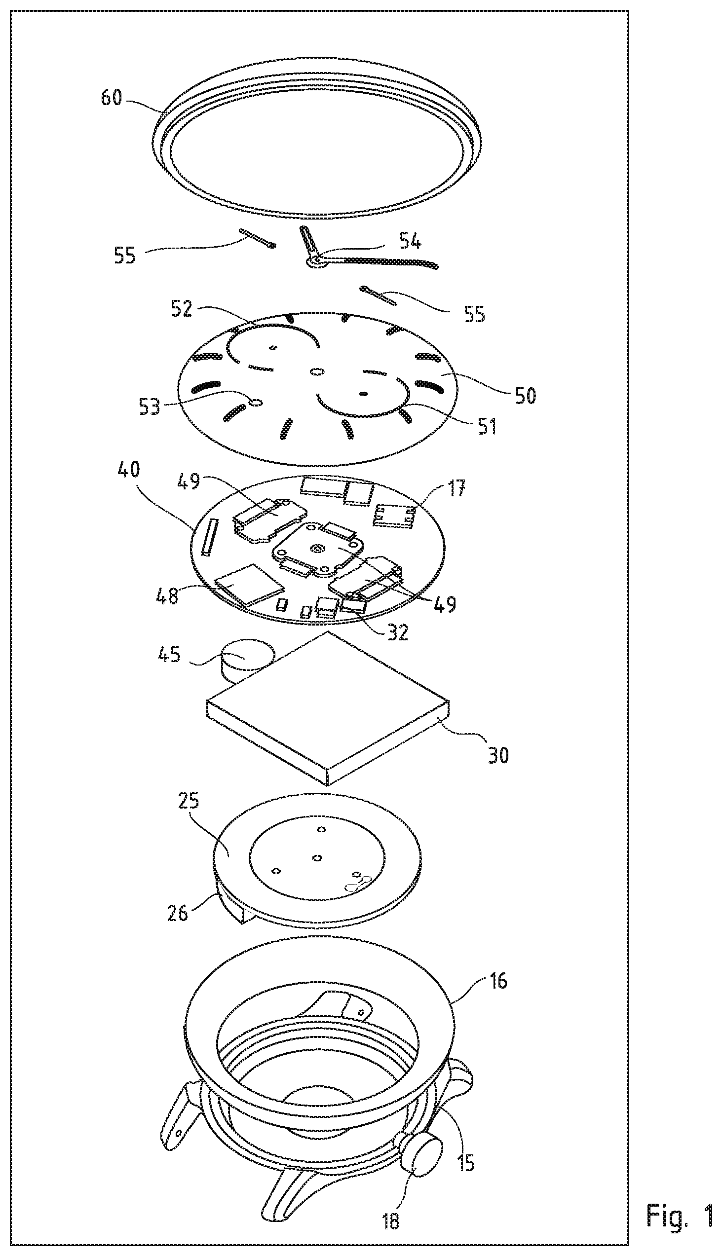 Patent US12591209 — Connected, mechanical winding watch — Figure 1