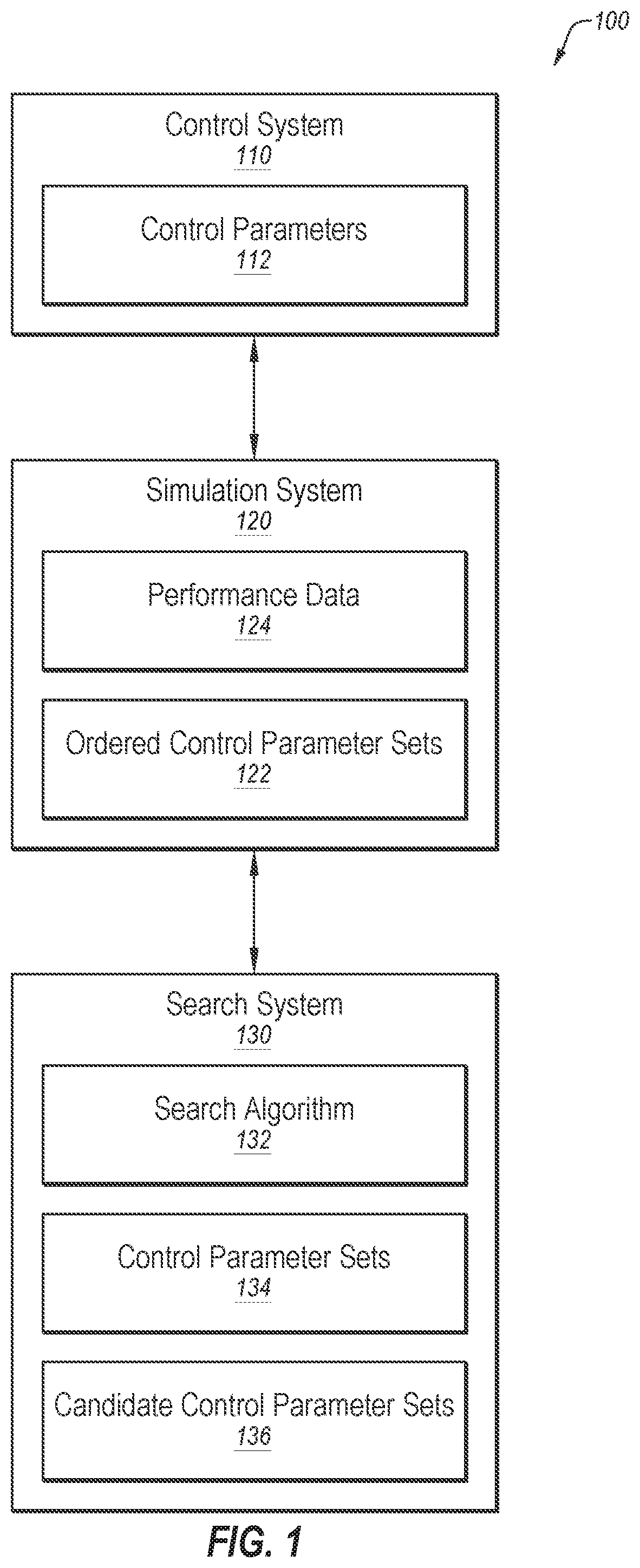 Patent US12591211 Figure 1 – Tuning of control parameters for simulation systems and applications