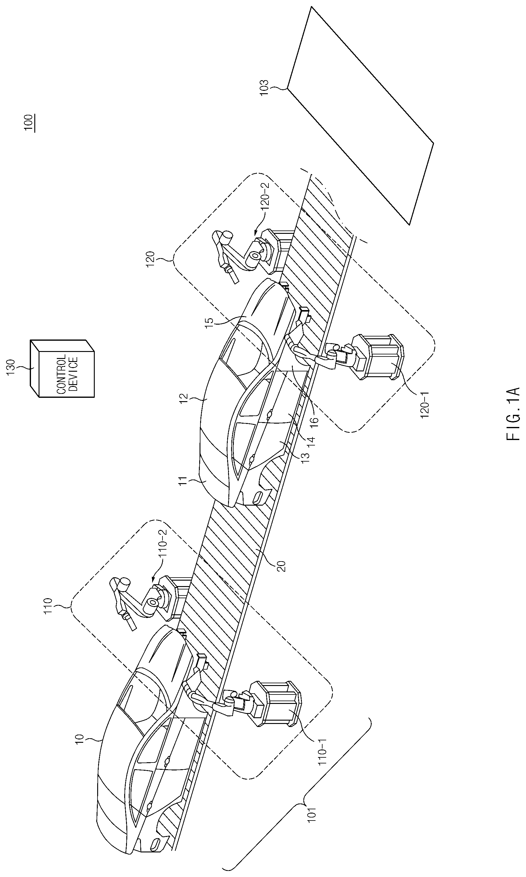 Patent US12591228 Figure 1 – System for adjusting gap step and method of operating same