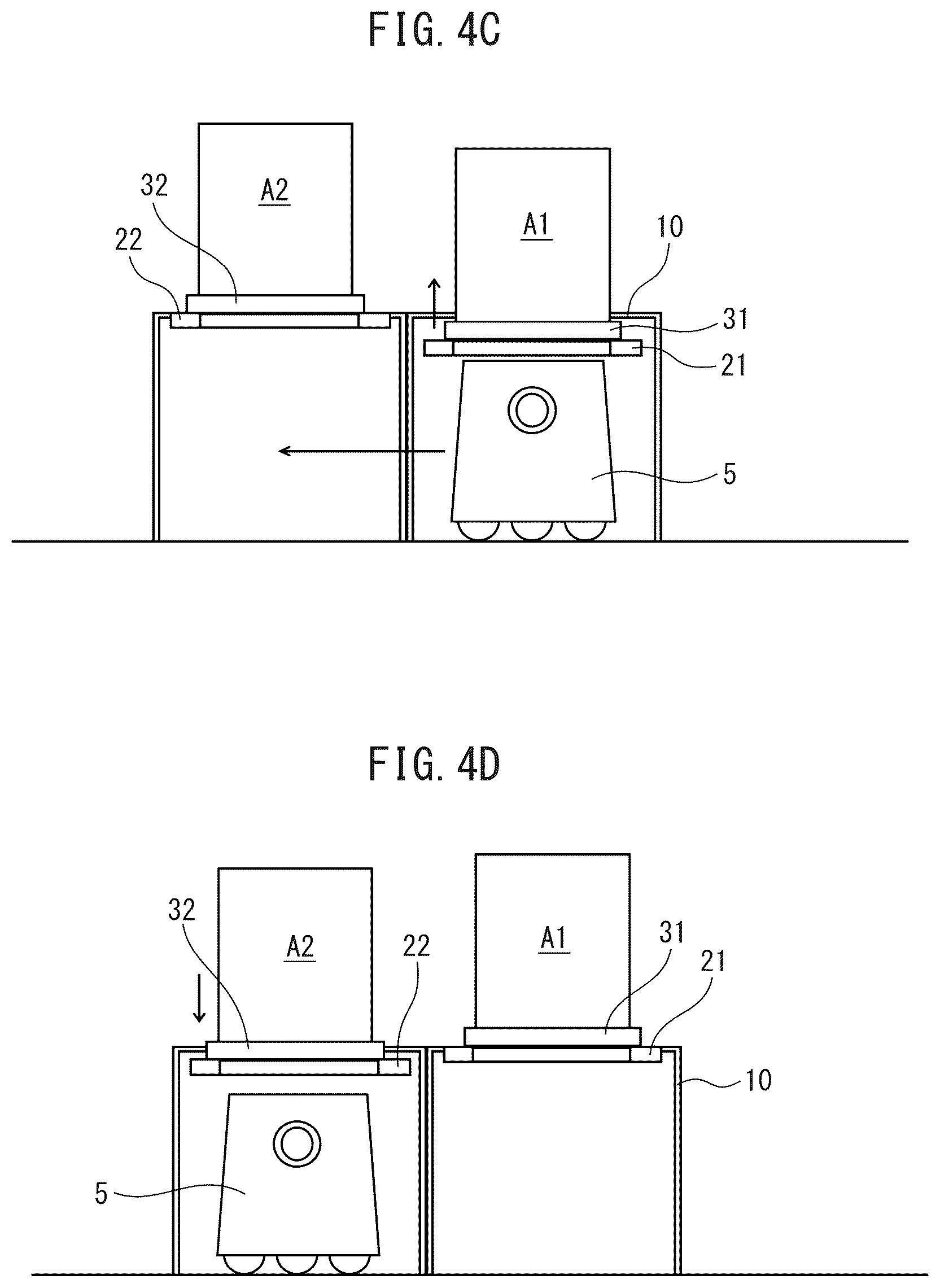 Patent US12591256 Figure 5 – Work unit replacement system and work unit replacement station
