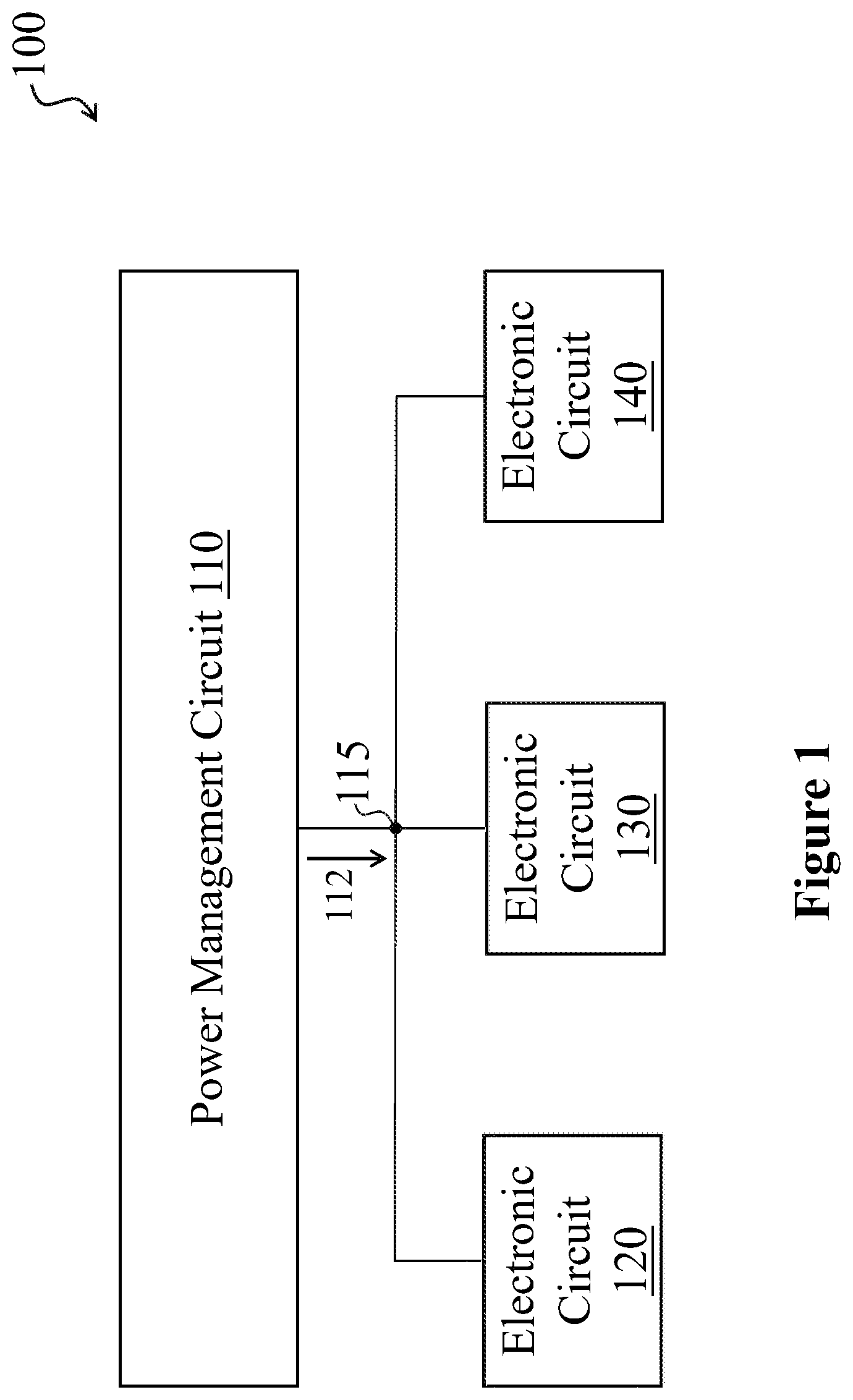 Patent US12591261 Figure 1 – Regulator system with voltage control