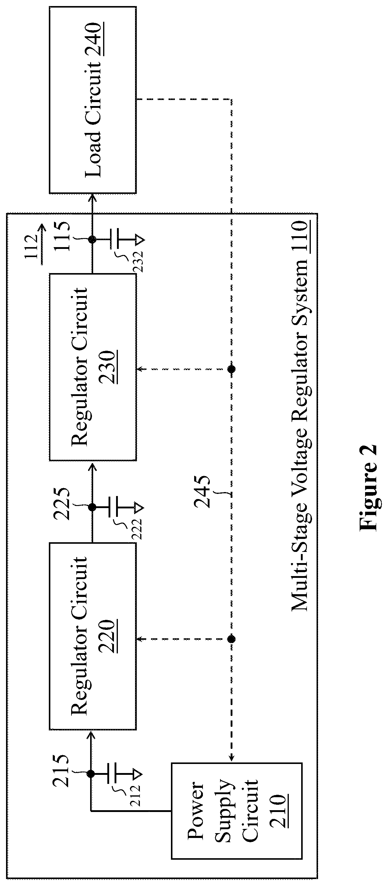 Patent US12591261 Figure 2 – Regulator system with voltage control