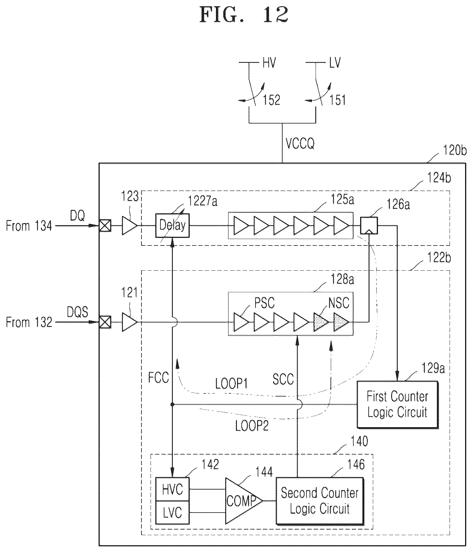 Patent US12591267 Figure 14 – Apparatuses and methods for adjusting skews between data and clock