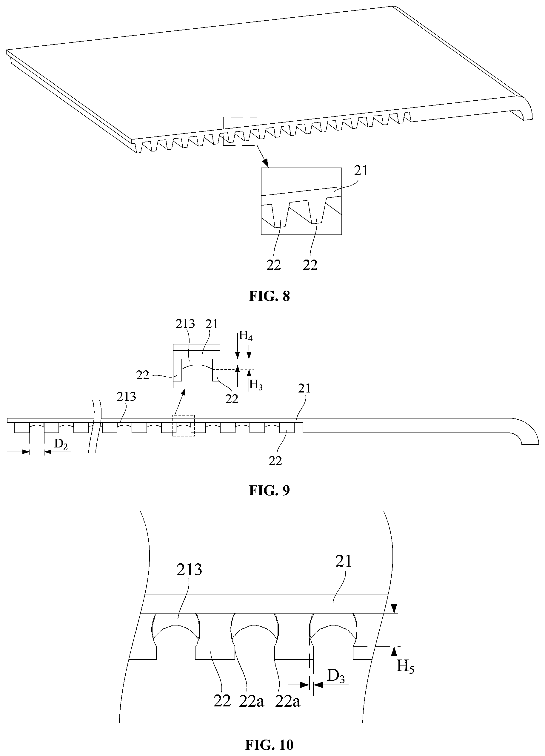 Patent US12591275 Figure 5 – Support and method for manufacturing same, flexible display module, and electronic device