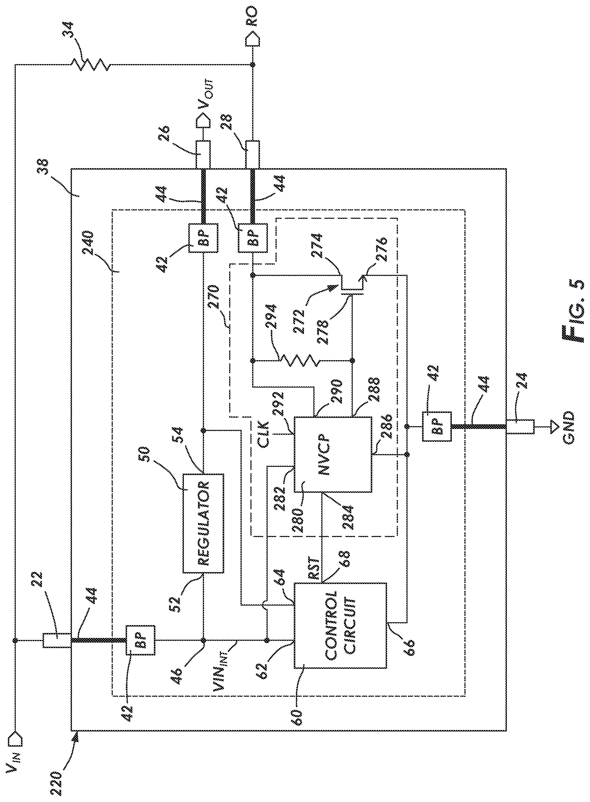 Patent US12591281 Figure 5 – Reset output with open drain configuration for functional safety (FUSA) applications