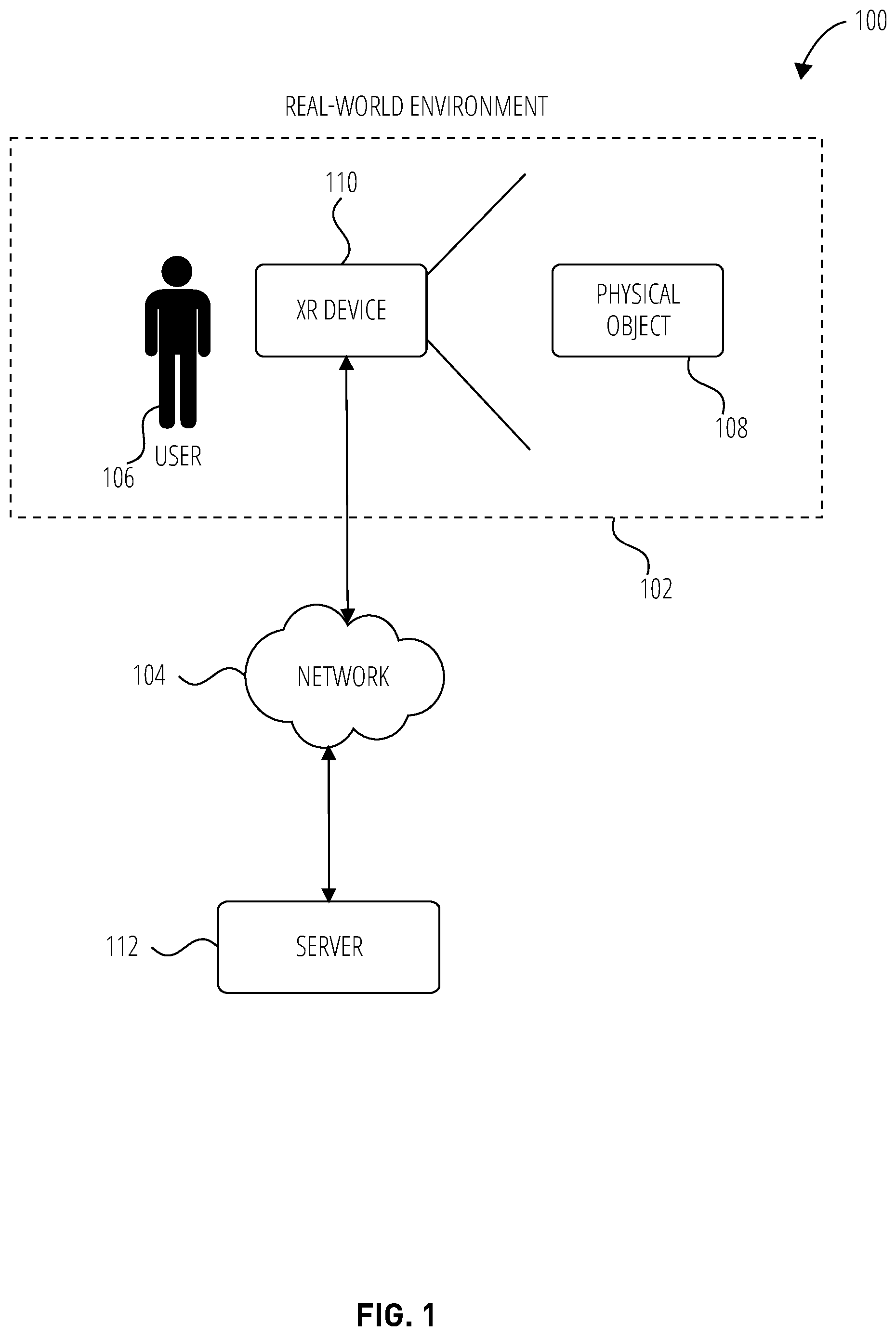 Patent US12591296 Figure 1 – Reducing power consumption of extended reality devices