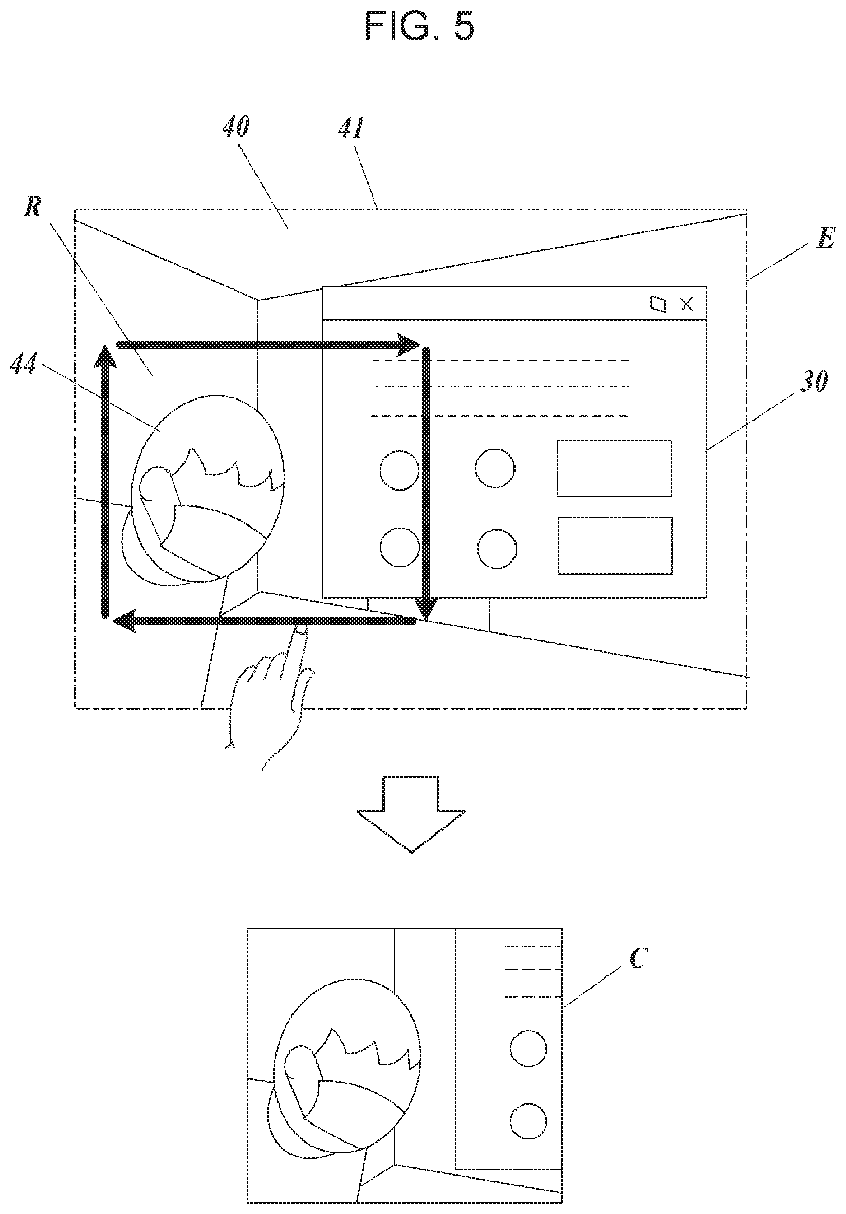 Patent US12591312 Figure 4 – Wearable terminal apparatus, program, and image processing method