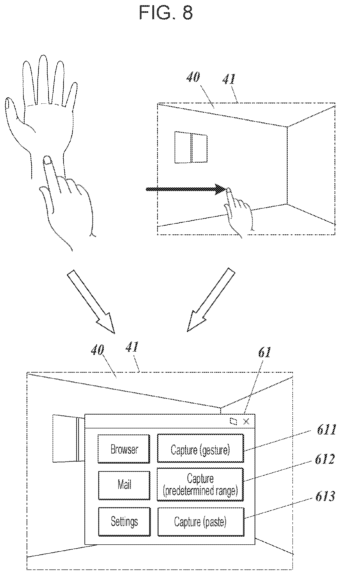 Patent US12591312 Figure 7 – Wearable terminal apparatus, program, and image processing method
