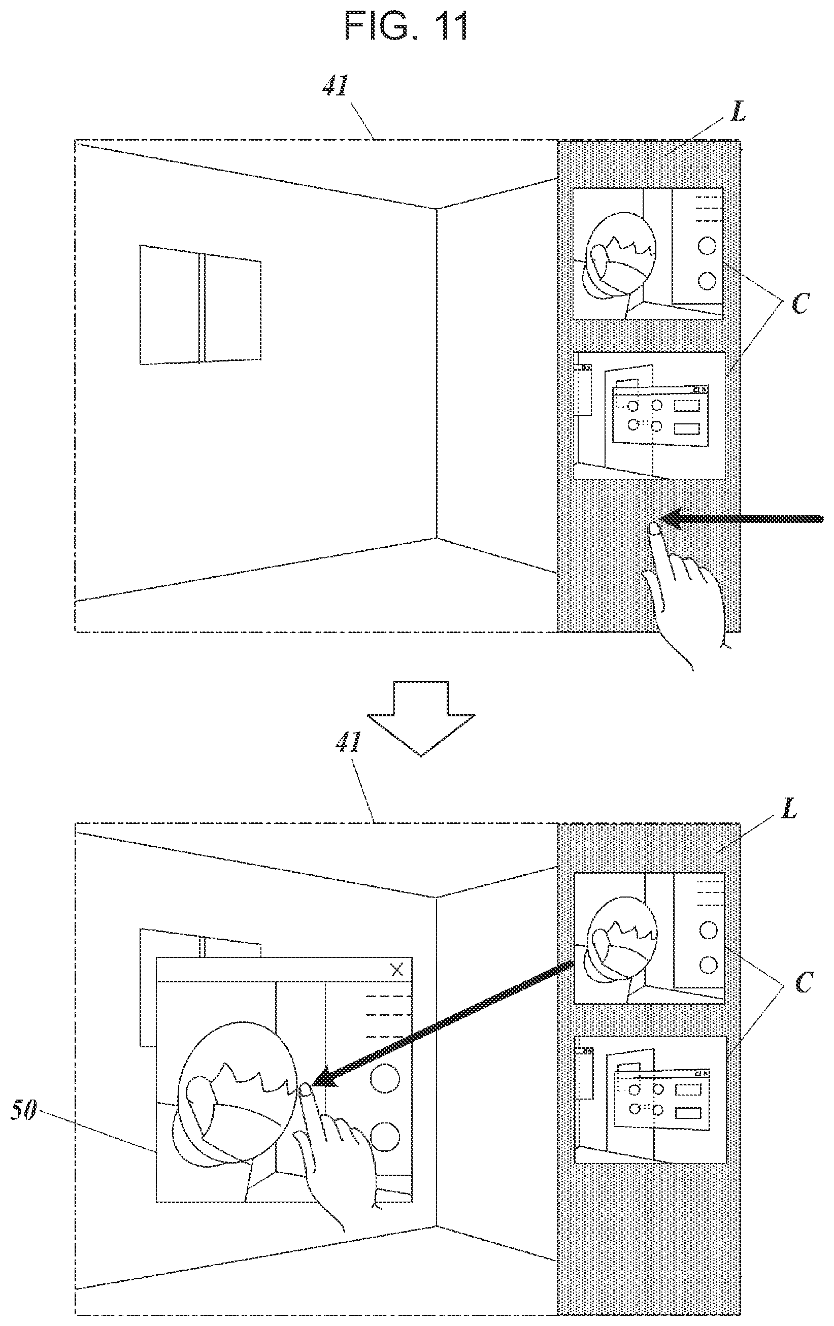 Patent US12591312 Figure 9 – Wearable terminal apparatus, program, and image processing method