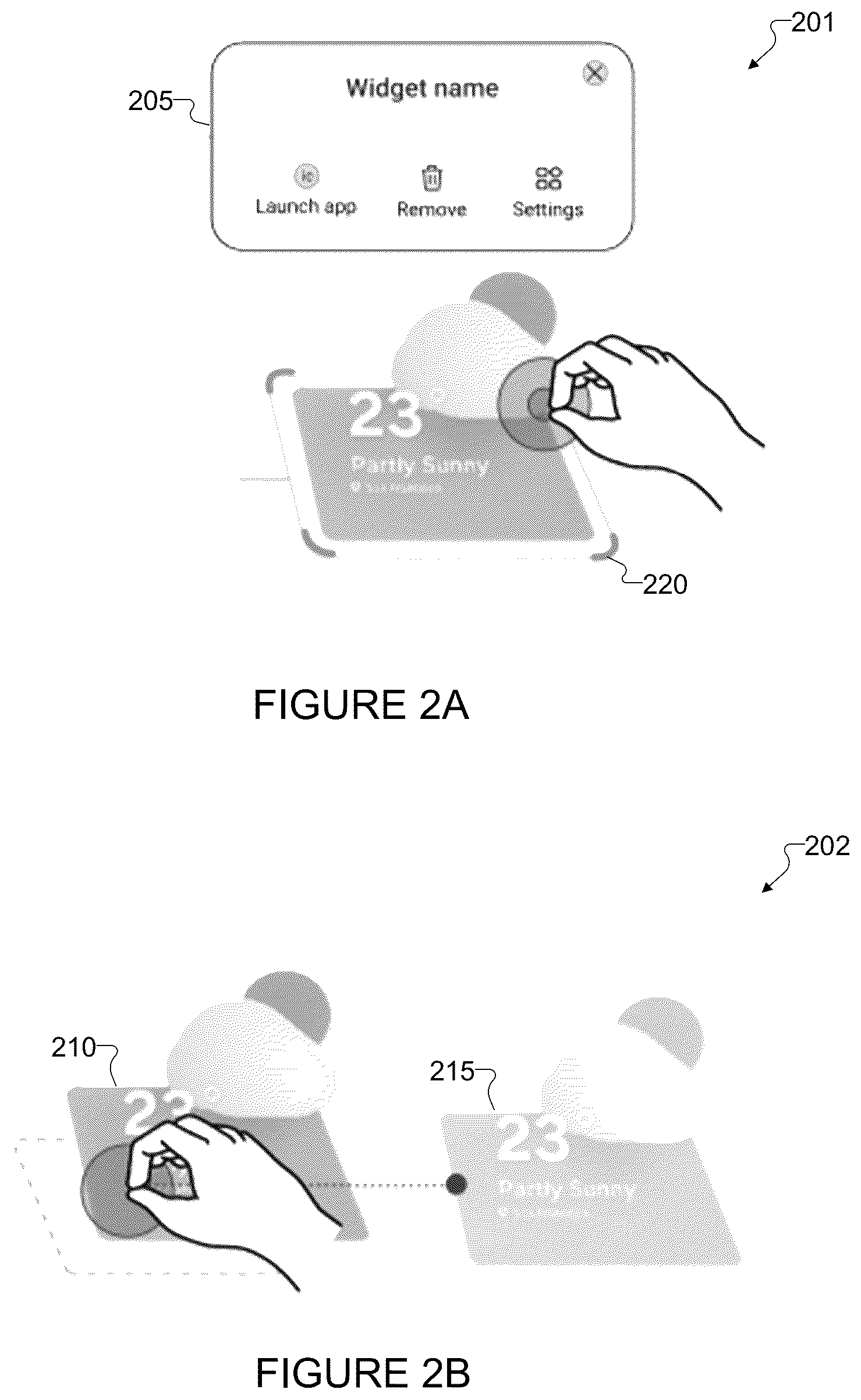 Patent US12591313 Figure 2 – Widget interaction for extended reality (XR) applications