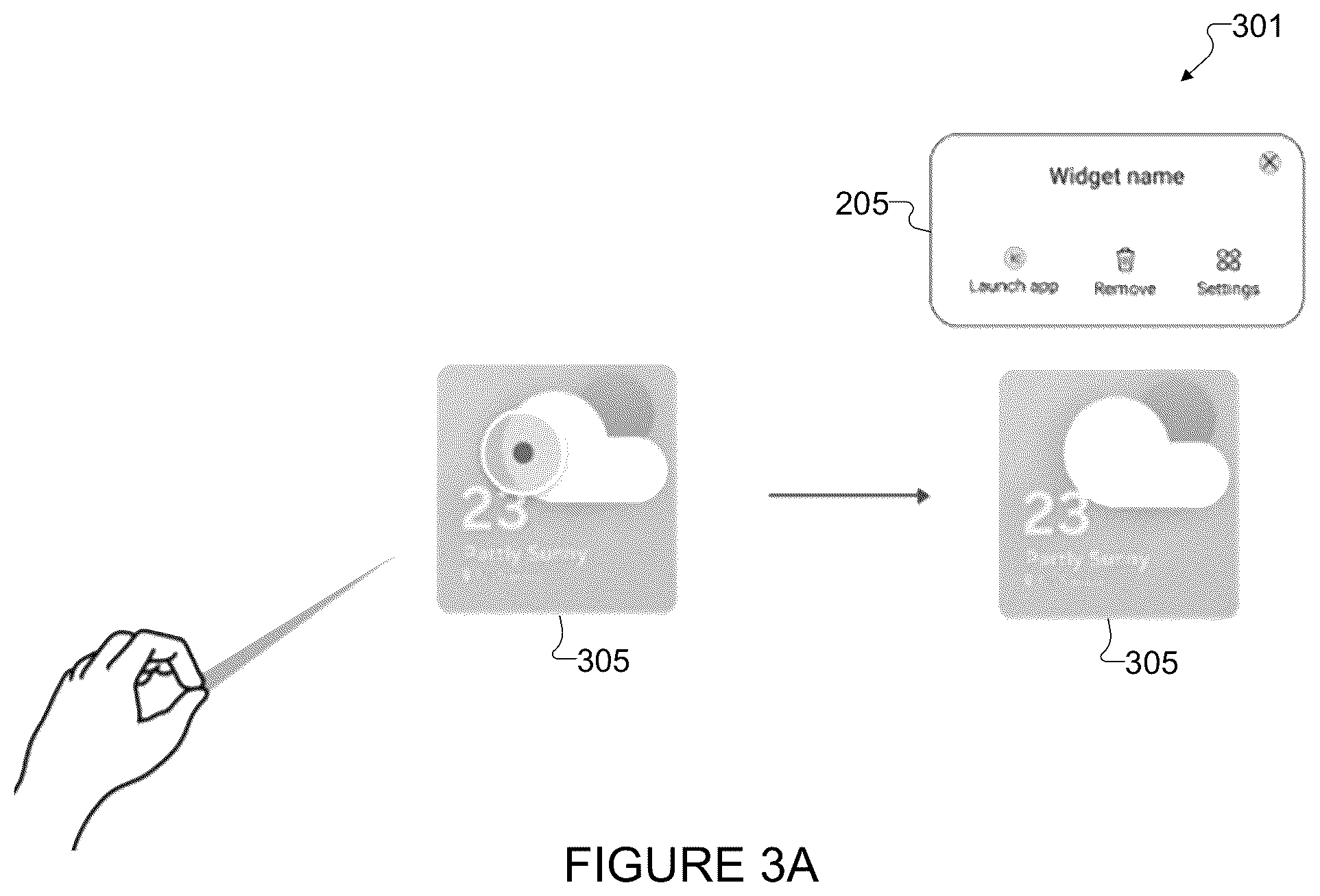 Patent US12591313 Figure 4 – Widget interaction for extended reality (XR) applications