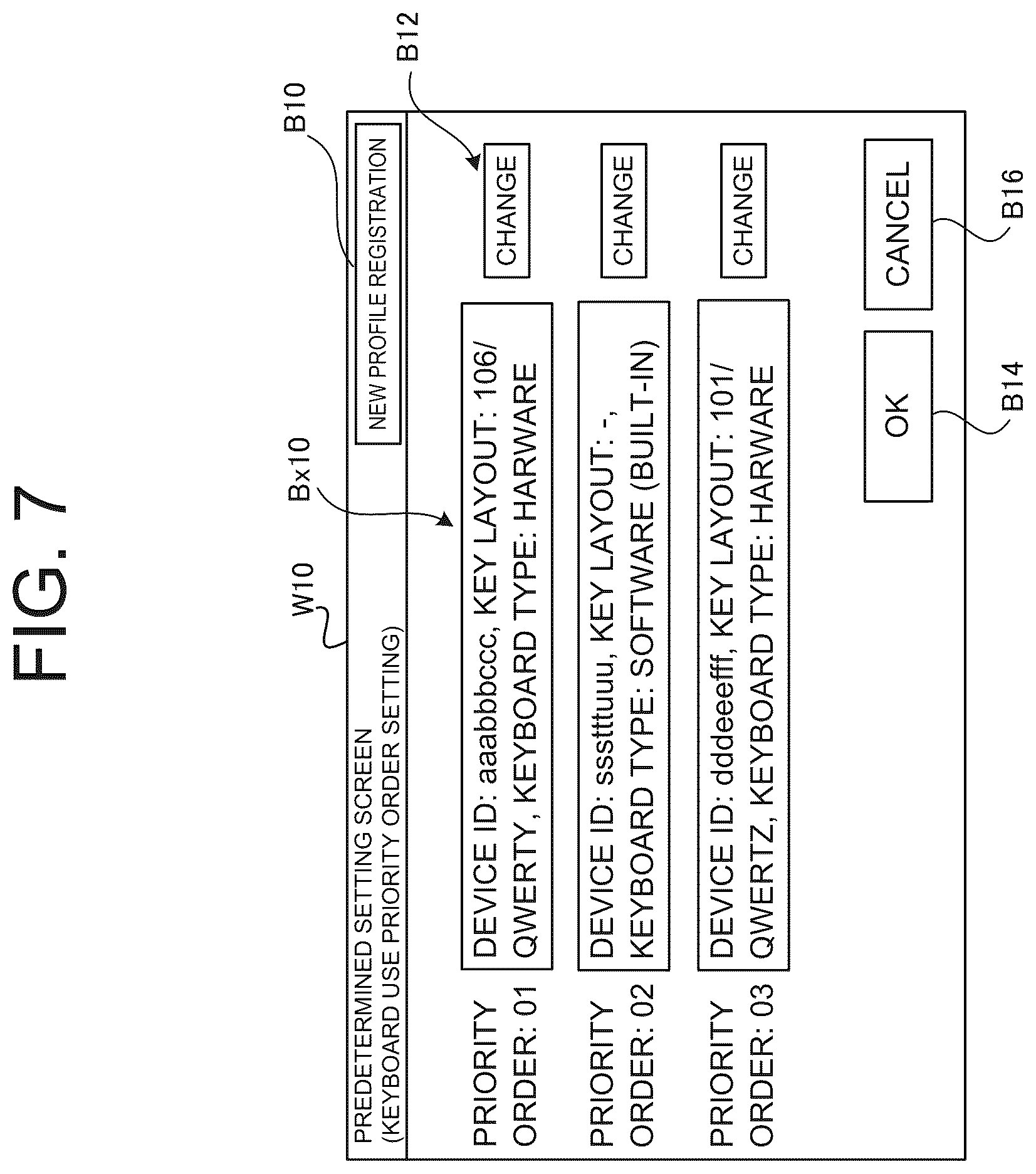 Patent US12591314 Figure 7 – Processing device, terminal device, method for determining input device, and method for displaying input screen
