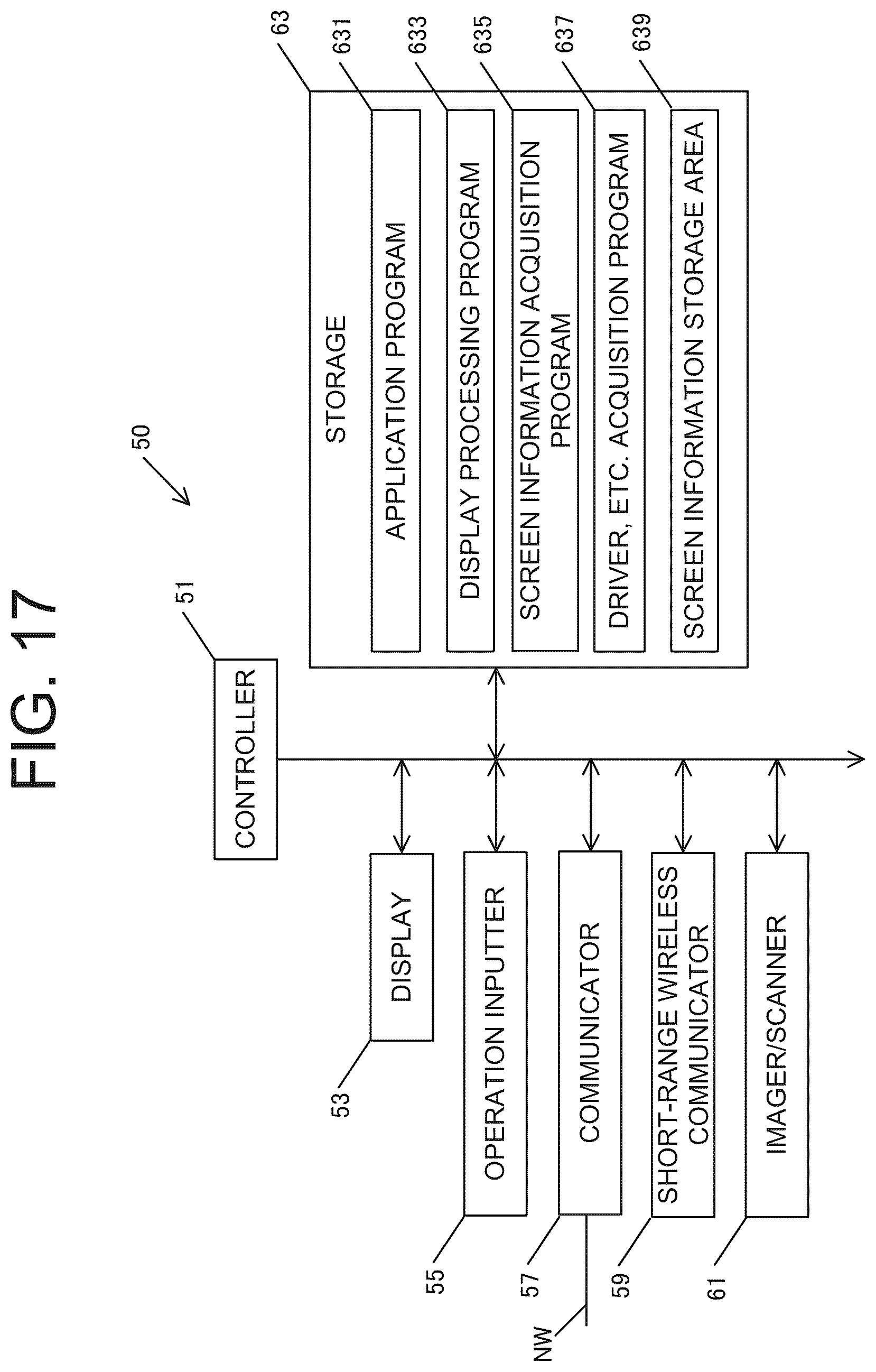 Patent US12591314 Figure 17 – Processing device, terminal device, method for determining input device, and method for displaying input screen