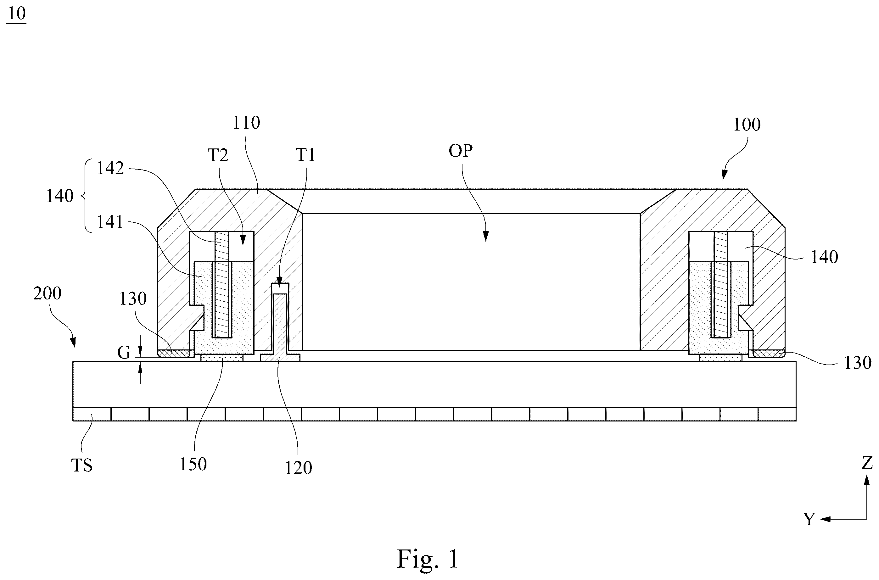 Patent US12591324 Figure 1 – Display device