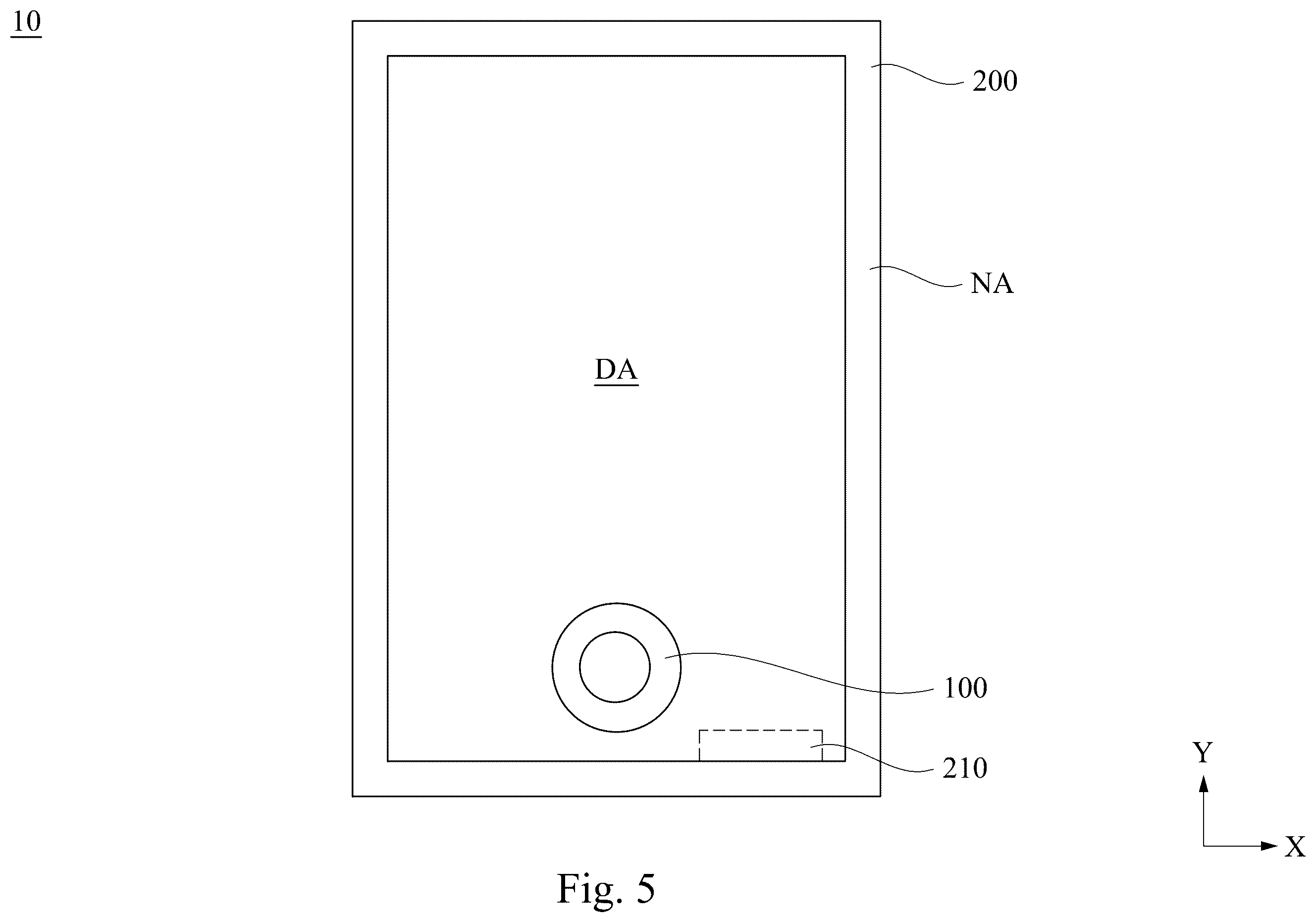 Patent US12591324 Figure 5 – Display device