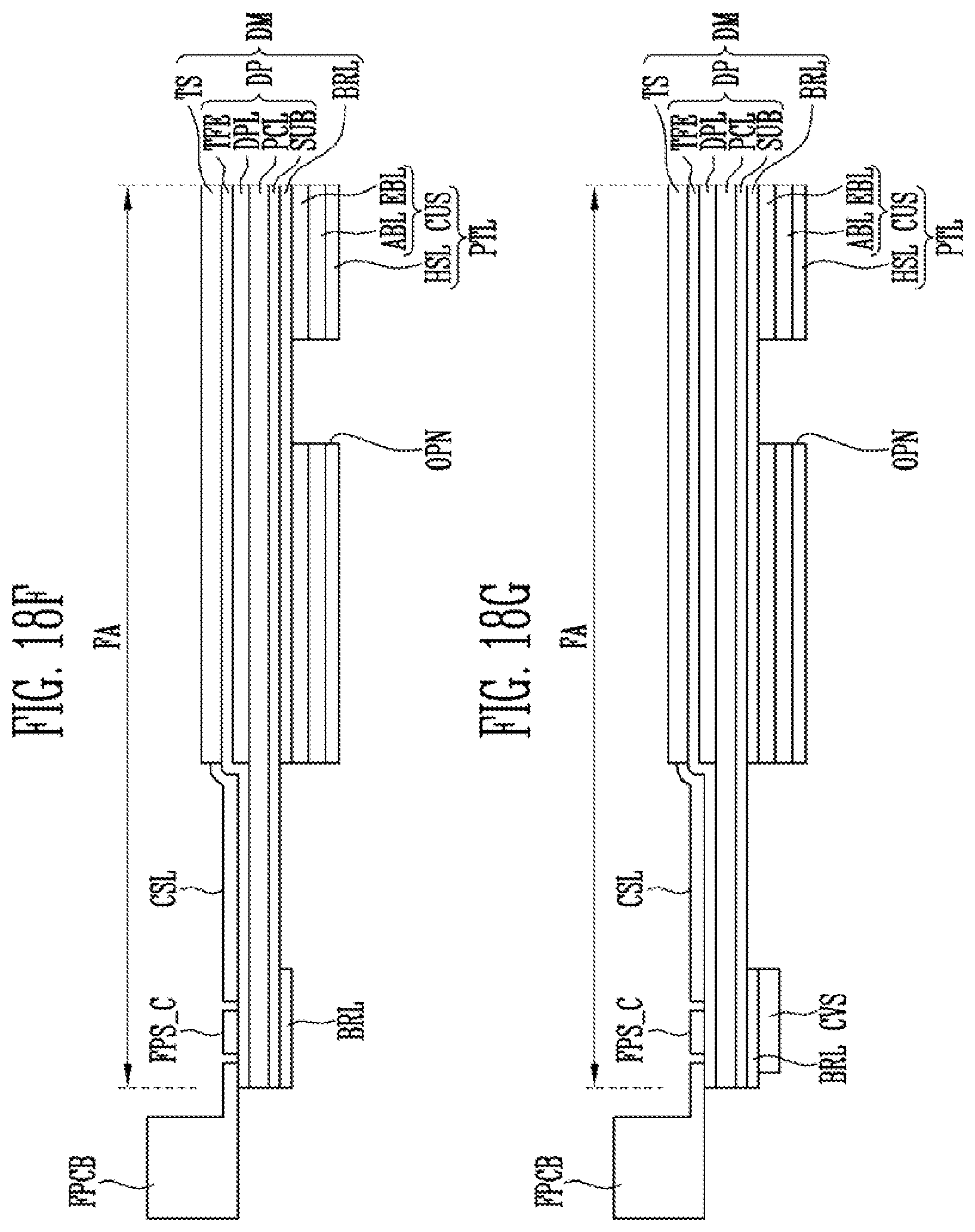 Patent US12591325 Figure 17 – Display device including a finger print sensor