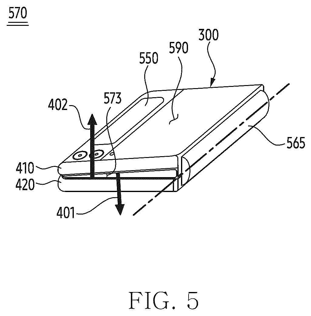 Patent US12591328 Figure 5 – Electronic device including display including touch circuit that processes contact of external object