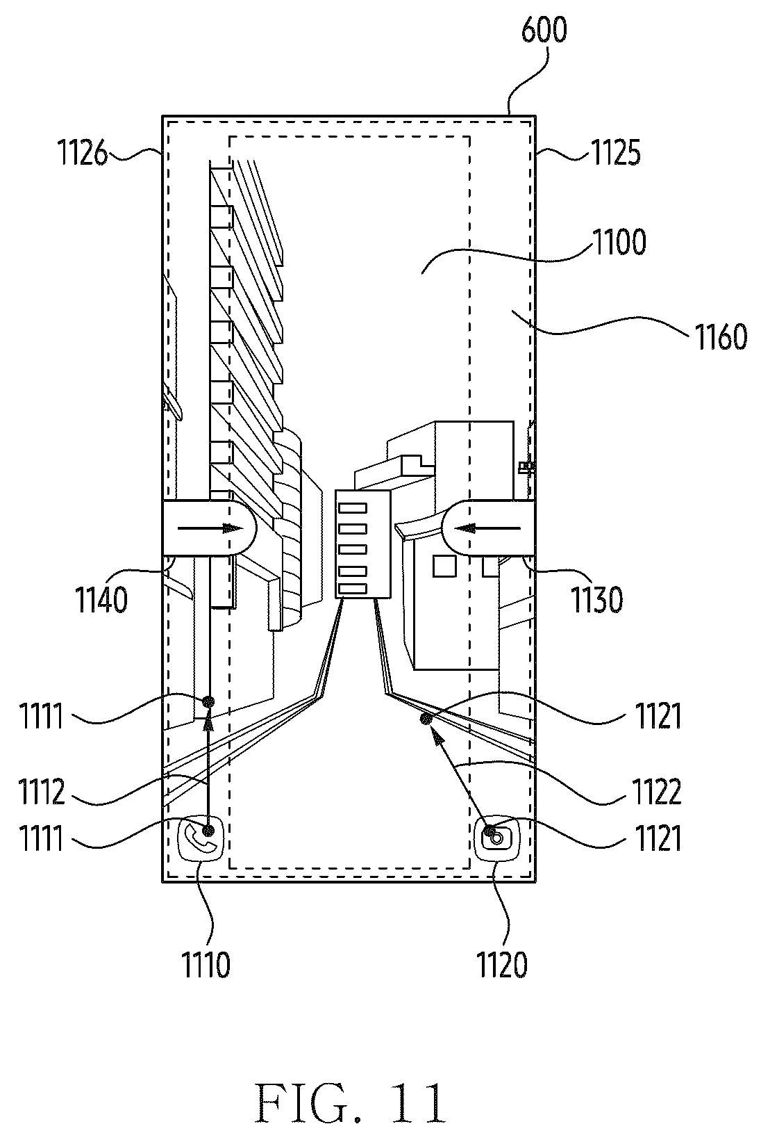 Patent US12591328 Figure 11 – Electronic device including display including touch circuit that processes contact of external object
