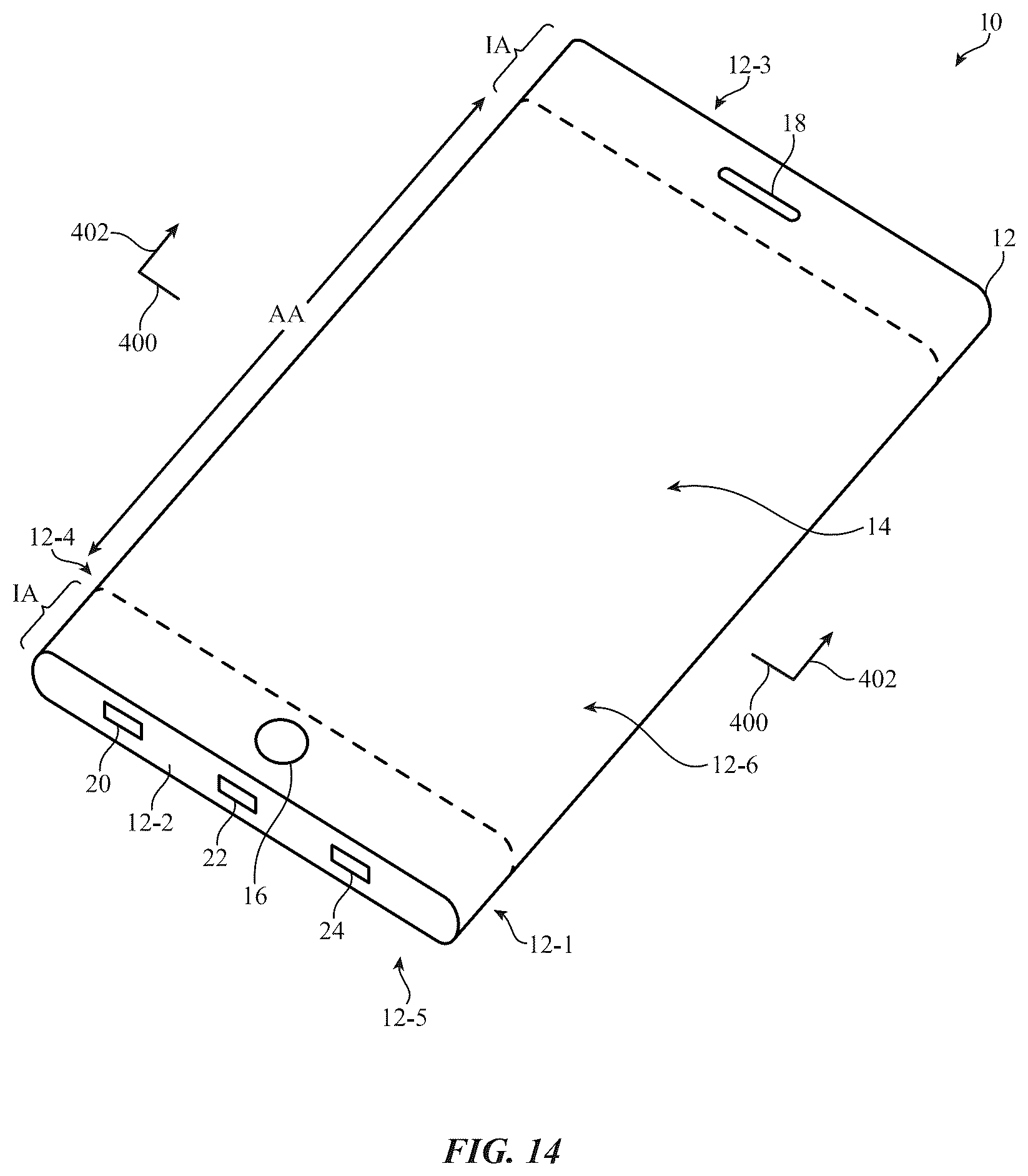 Patent US12591330 Figure 8 – Electronic devices with display and touch sensor structures