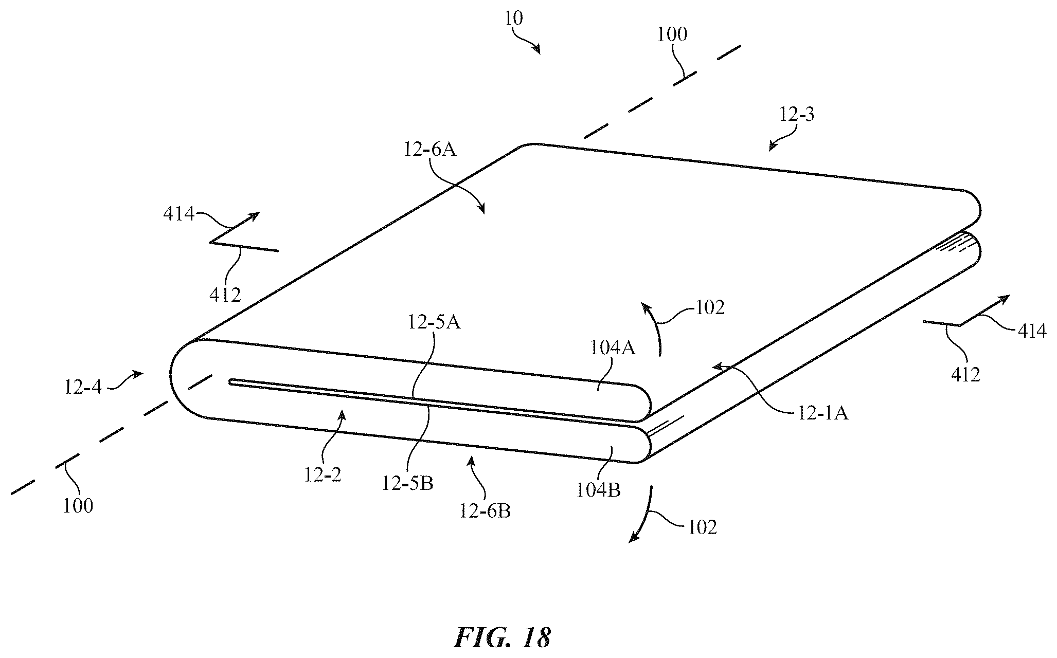 Patent US12591330 Figure 10 – Electronic devices with display and touch sensor structures