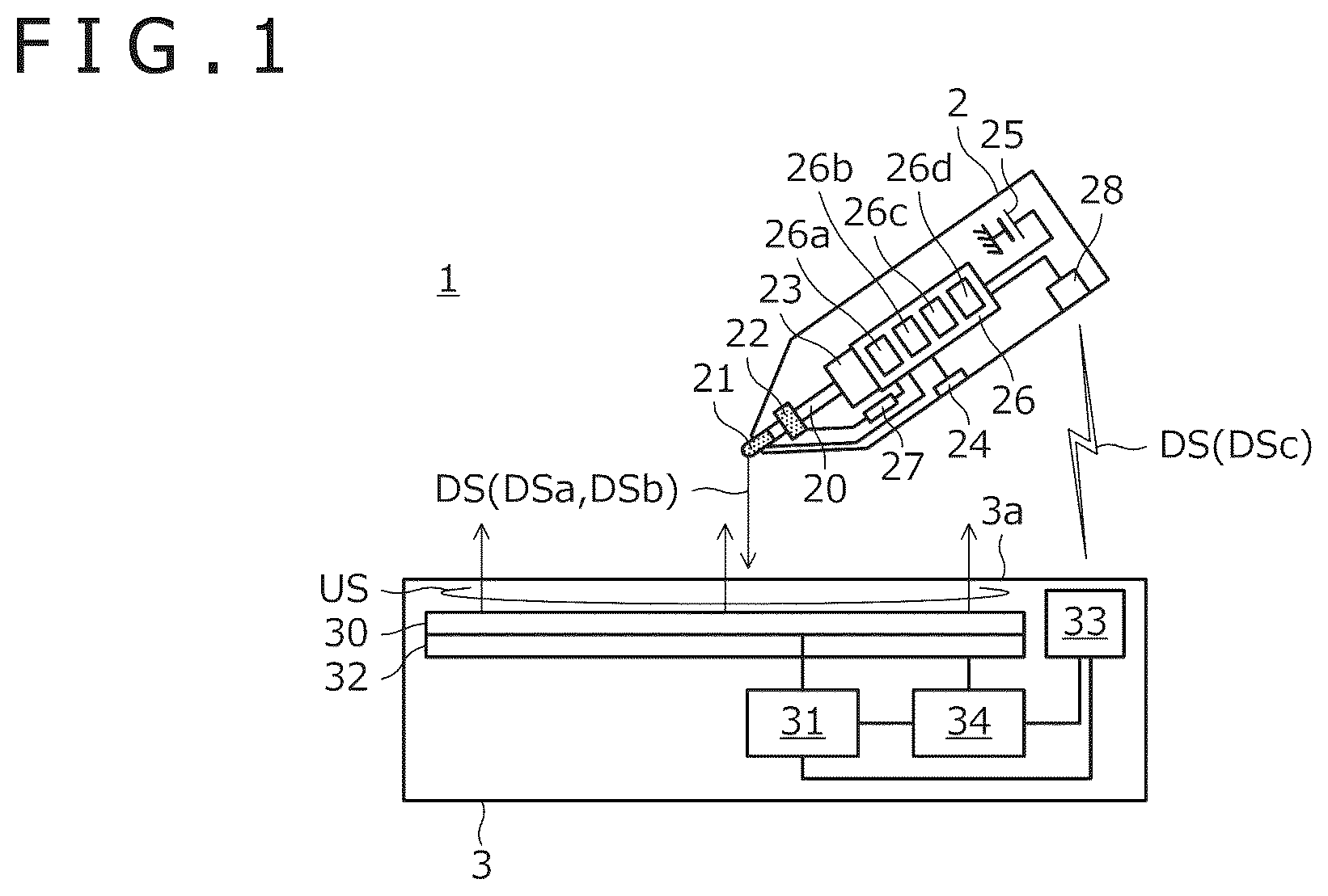 Patent US12591331 — Active pen, position detection system, and integrated circuit — Figure 1