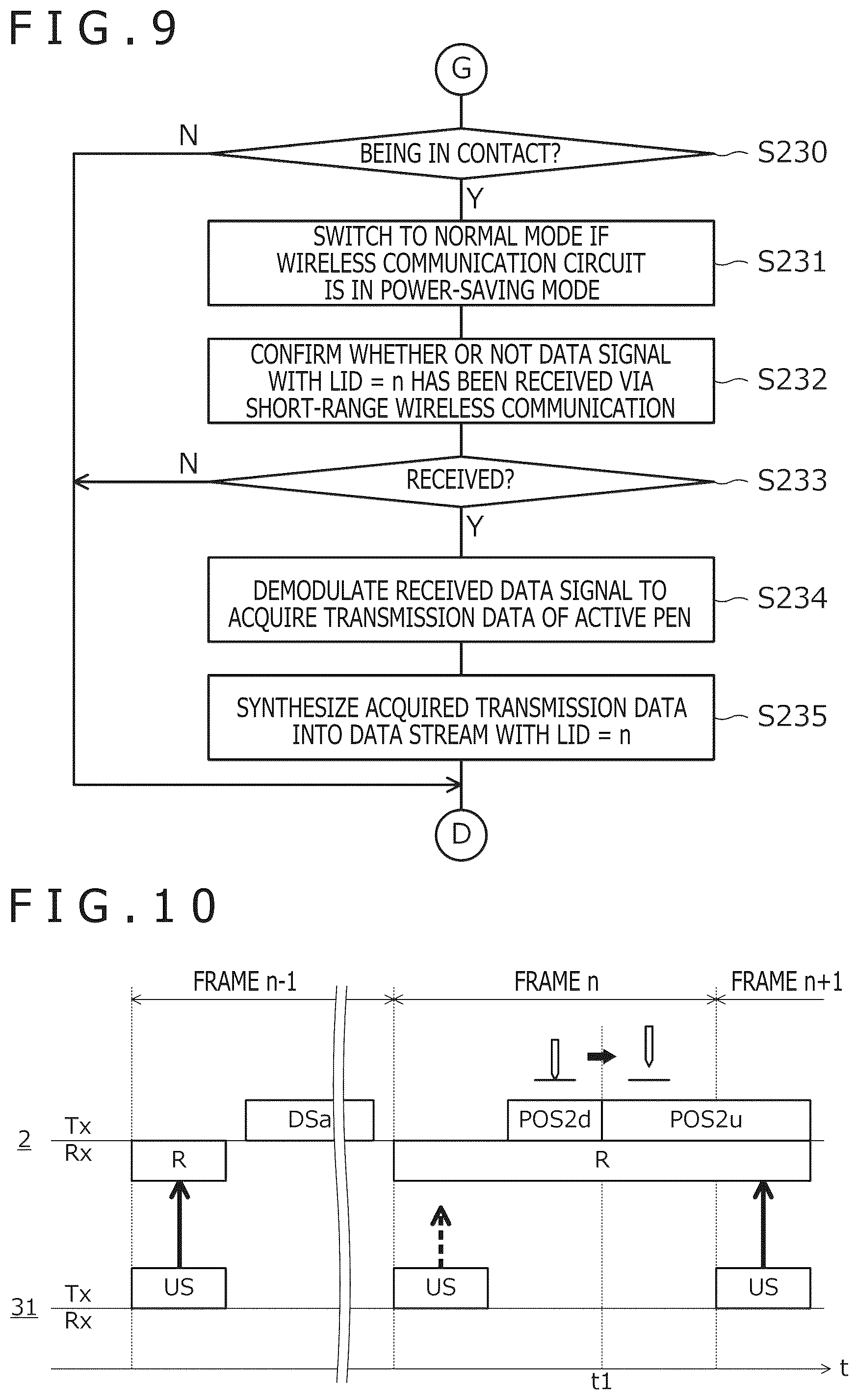 Patent US12591331 Figure 9 – Active pen, position detection system, and integrated circuit