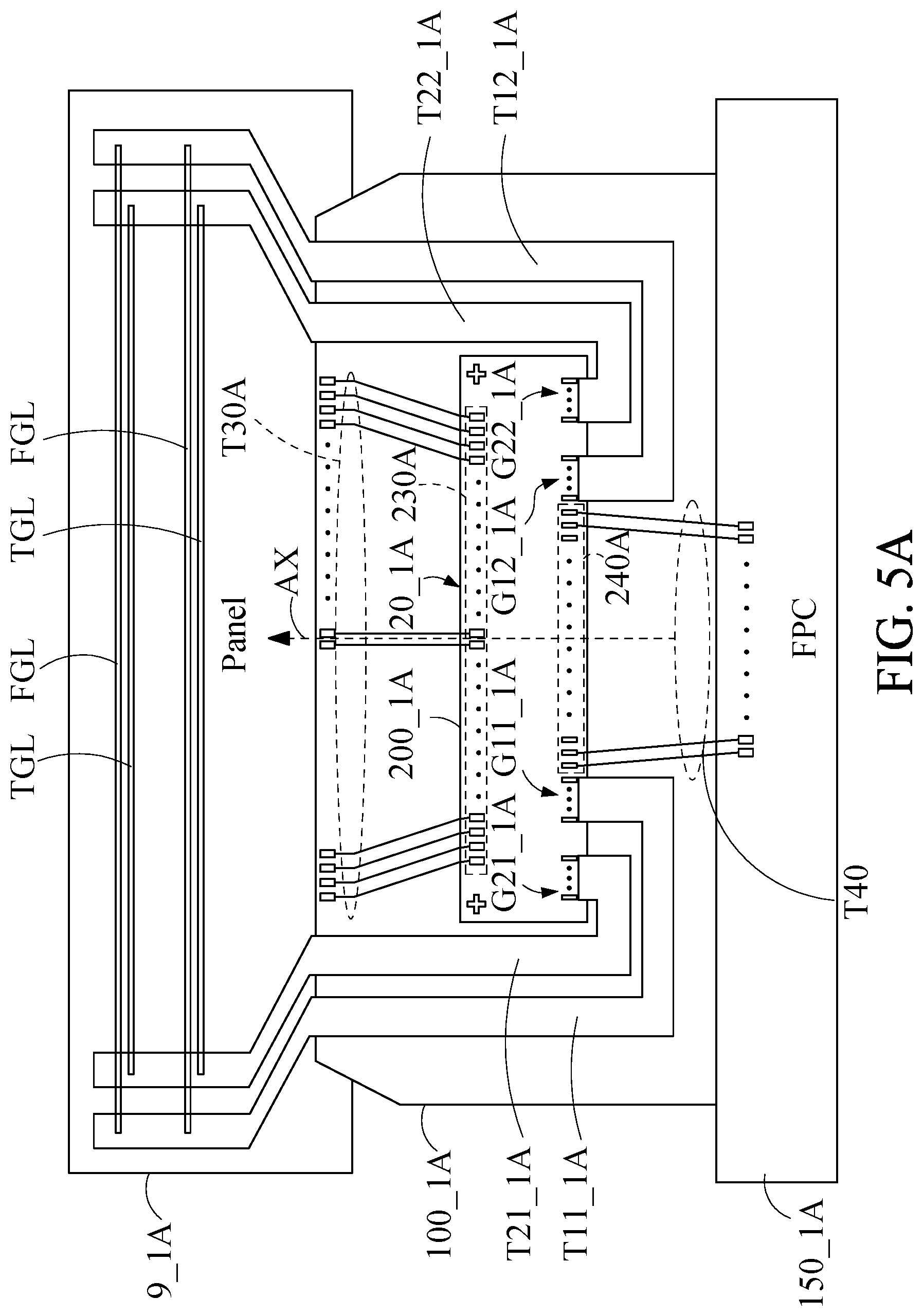 Patent US12591332 Figure 4 – Single-chip device for driving a panel including fingerprint sensing pixels, display pixels and touch sensors, electronic module therefor, and electronic apparatus including the single-chip device