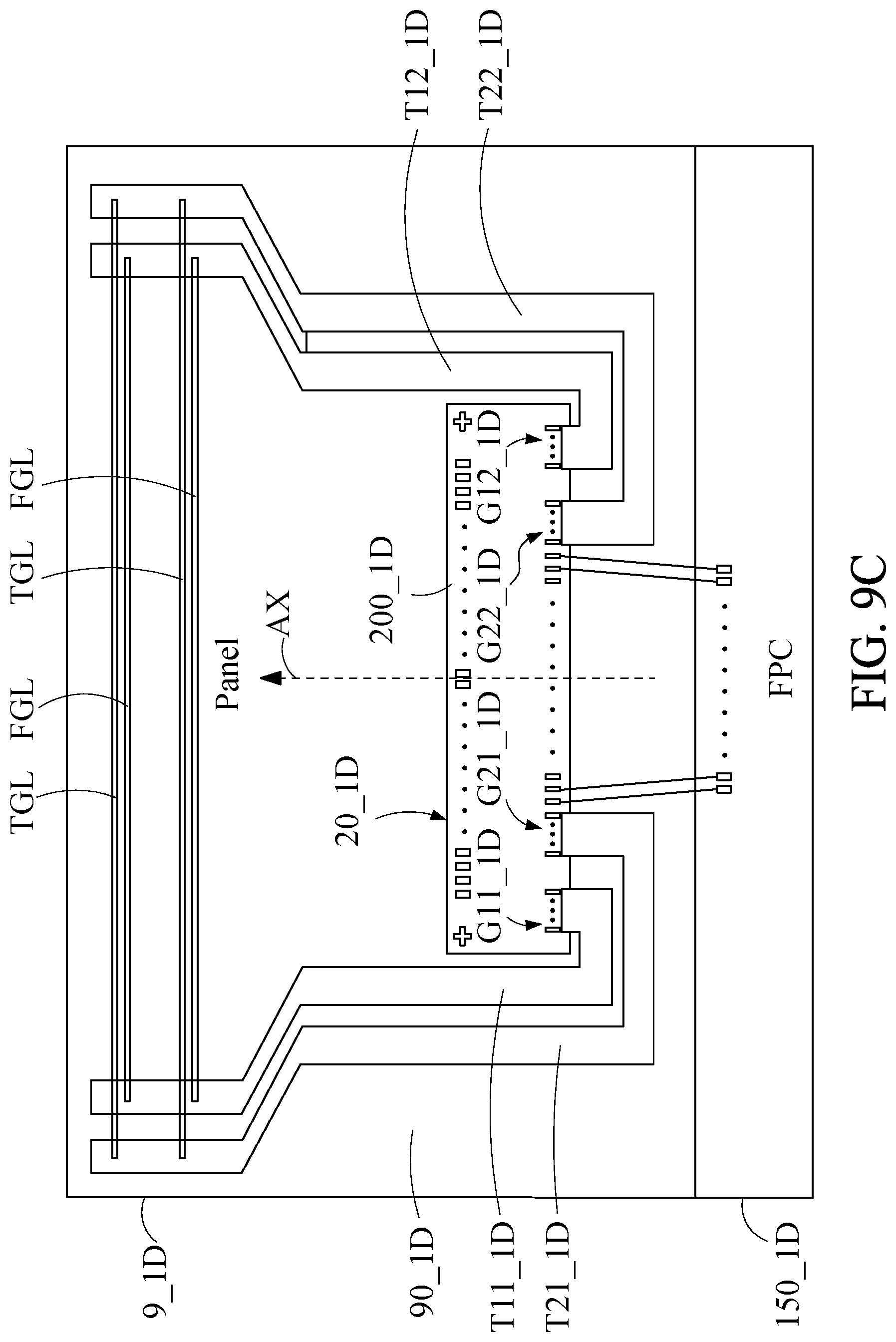 Patent US12591332 Figure 15 – Single-chip device for driving a panel including fingerprint sensing pixels, display pixels and touch sensors, electronic module therefor, and electronic apparatus including the single-chip device