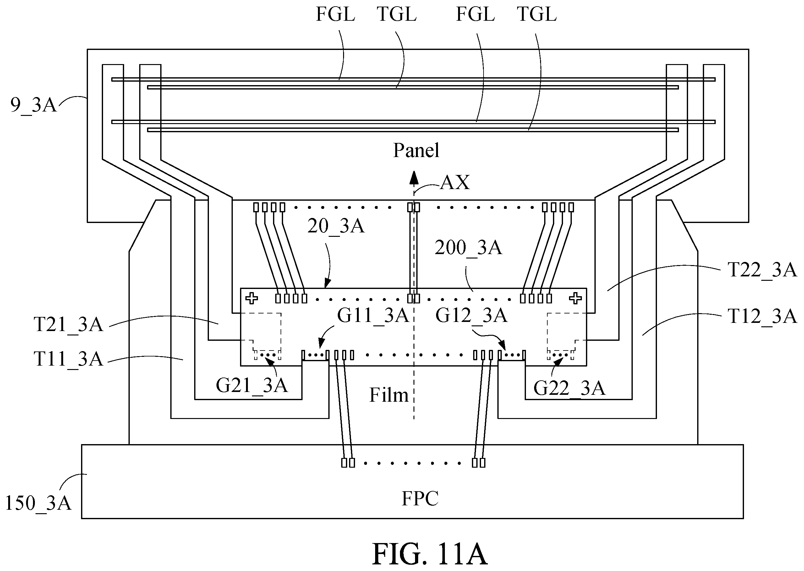 Patent US12591332 Figure 20 – Single-chip device for driving a panel including fingerprint sensing pixels, display pixels and touch sensors, electronic module therefor, and electronic apparatus including the single-chip device