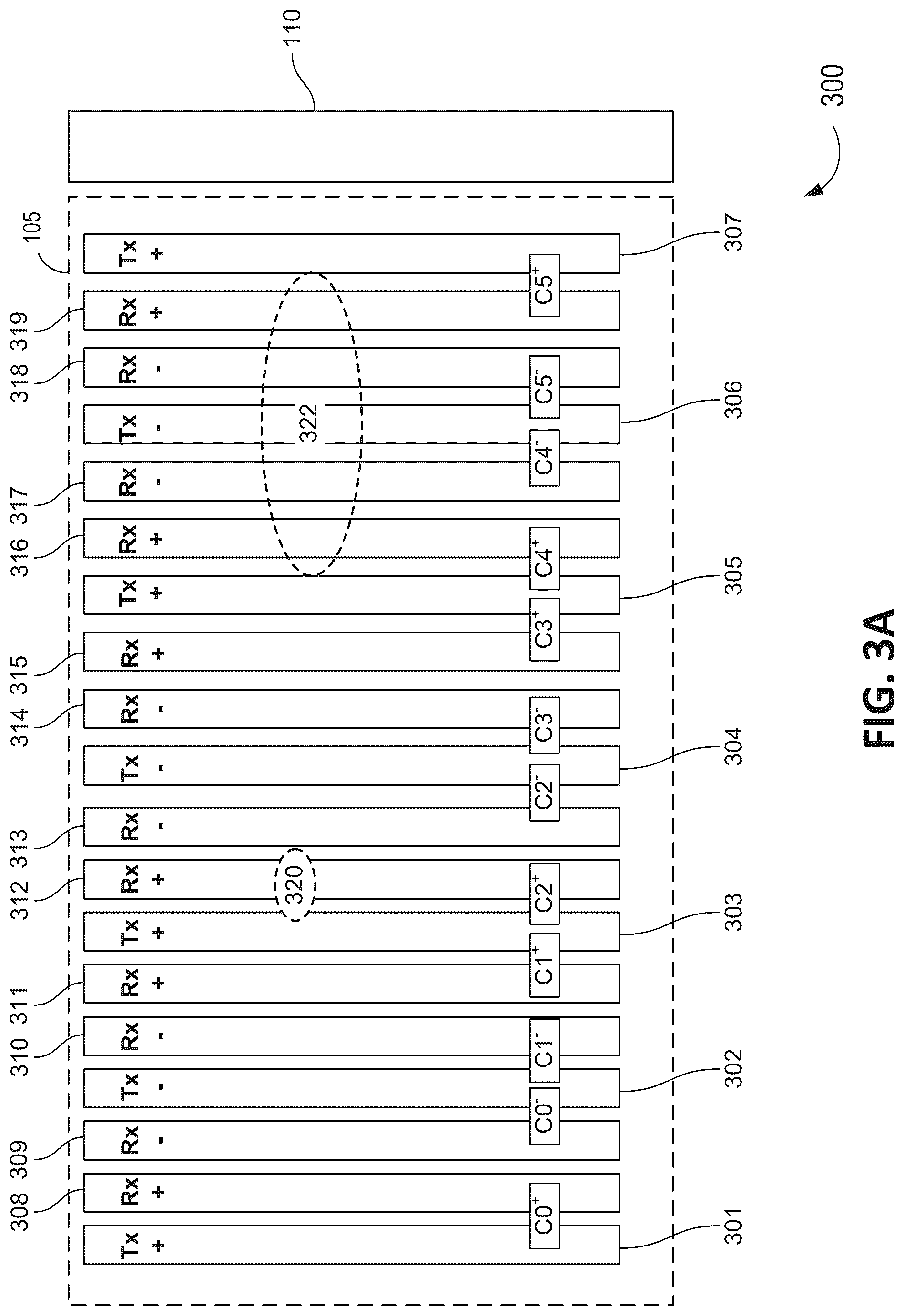Patent US12591335 Figure 3 – System and method for differential parallel touch sensing