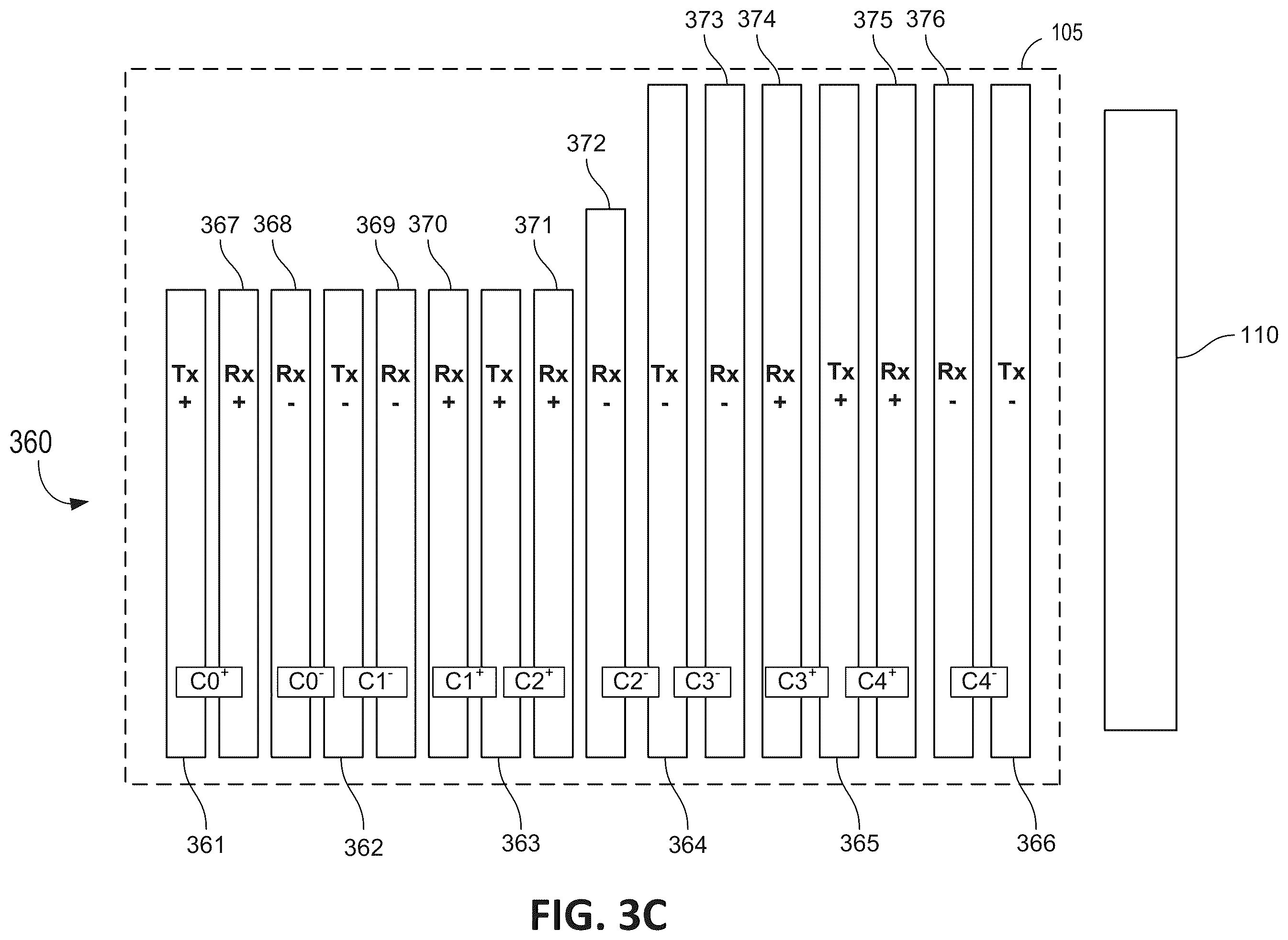 Patent US12591335 Figure 5 – System and method for differential parallel touch sensing