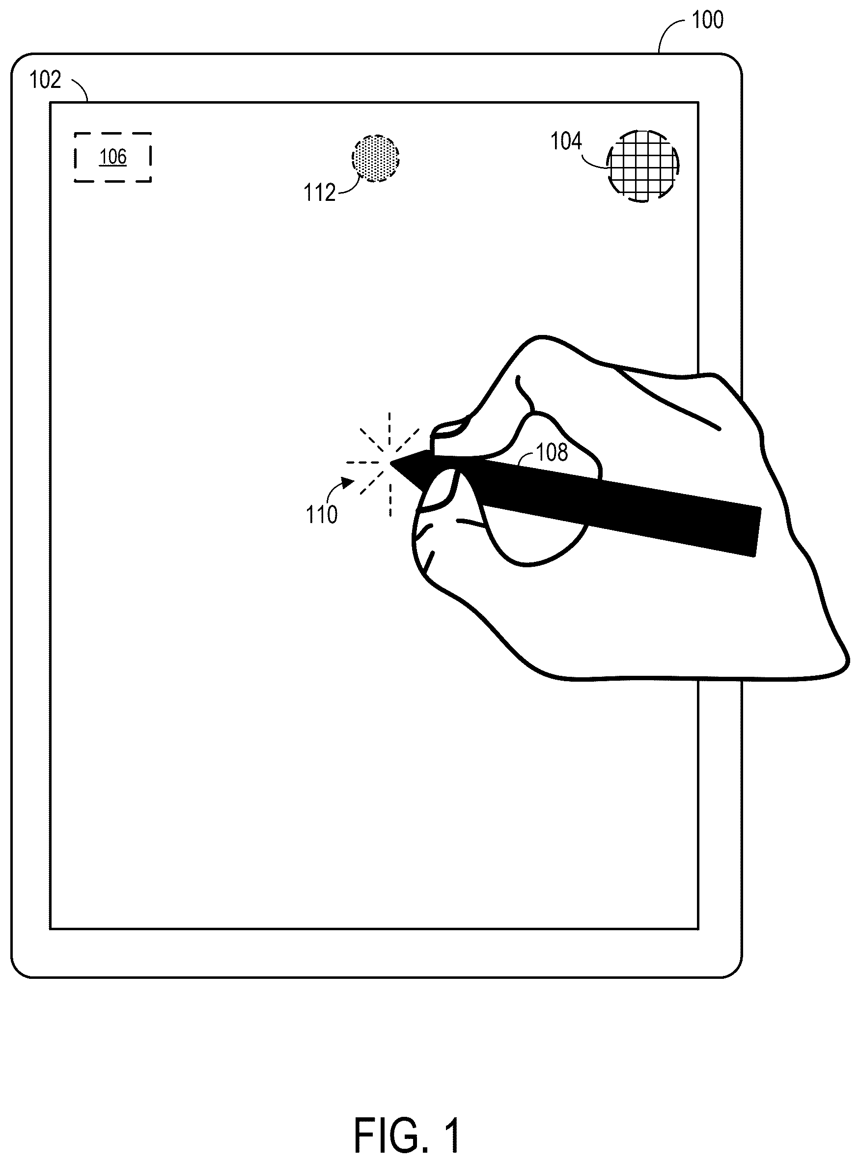 Patent US12591336 Figure 1 – Display flicker mitigation via ambient light sensor