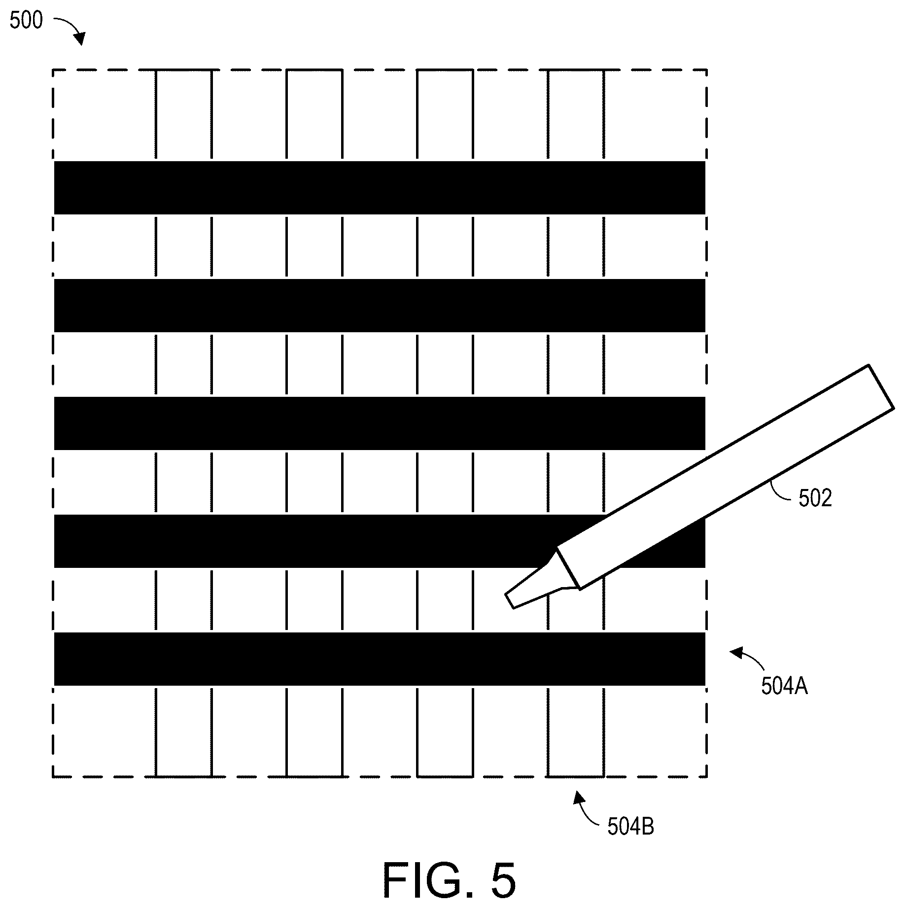 Patent US12591336 Figure 5 – Display flicker mitigation via ambient light sensor