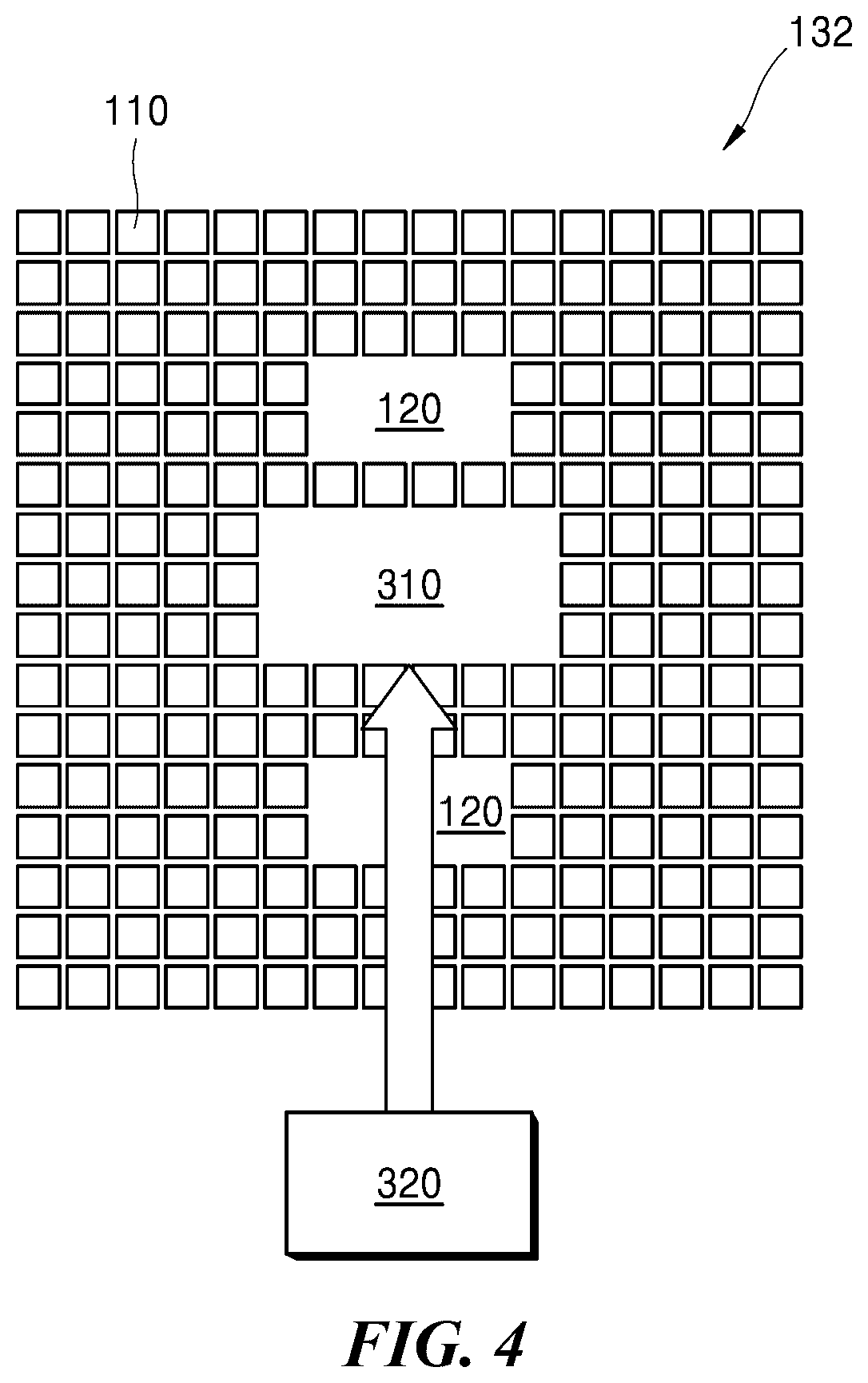 Patent US12591340 Figure 3 – Micro-led touch display device