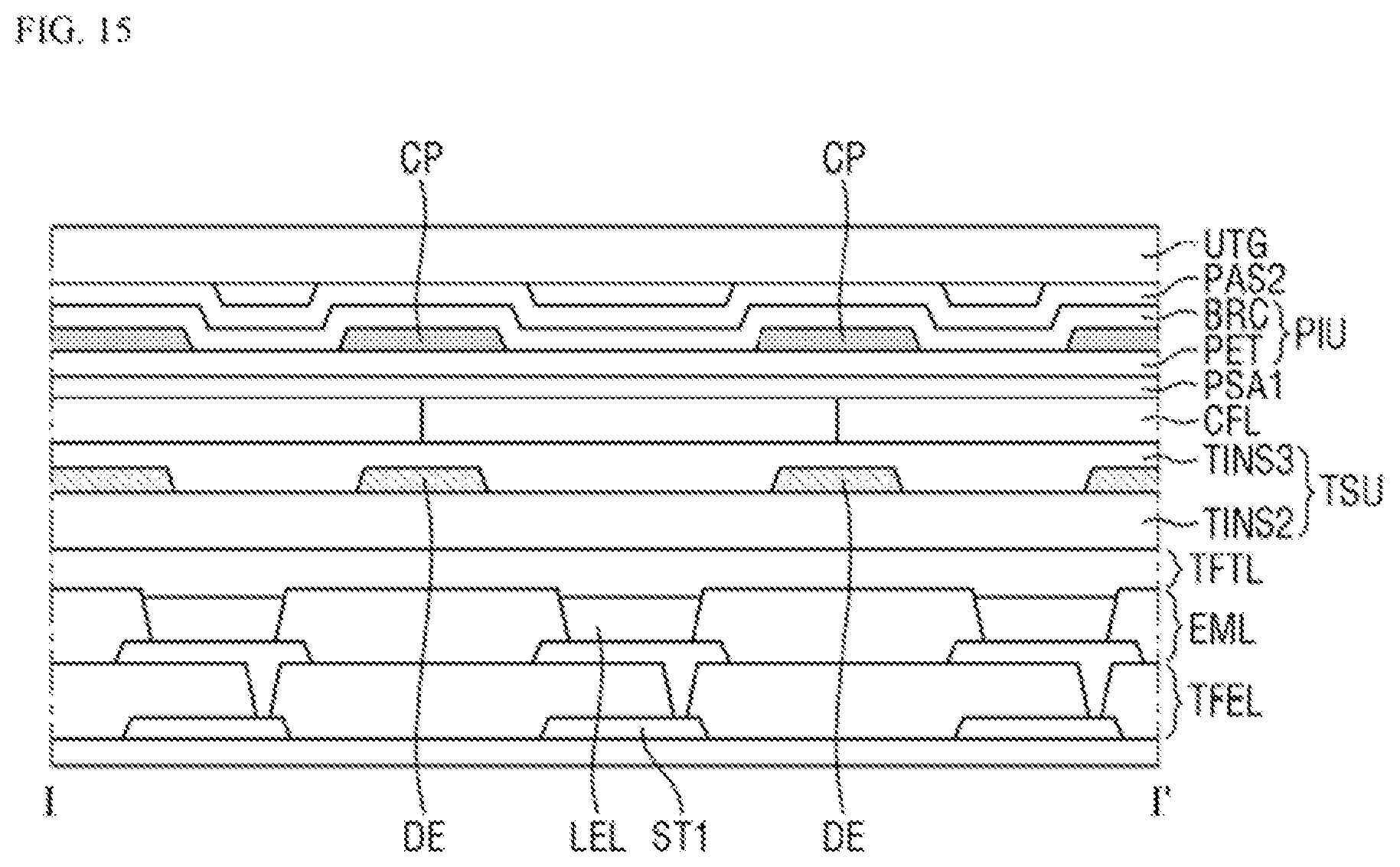 Patent US12591341 Figure 13 – Display device including position input system with pattern protection layer