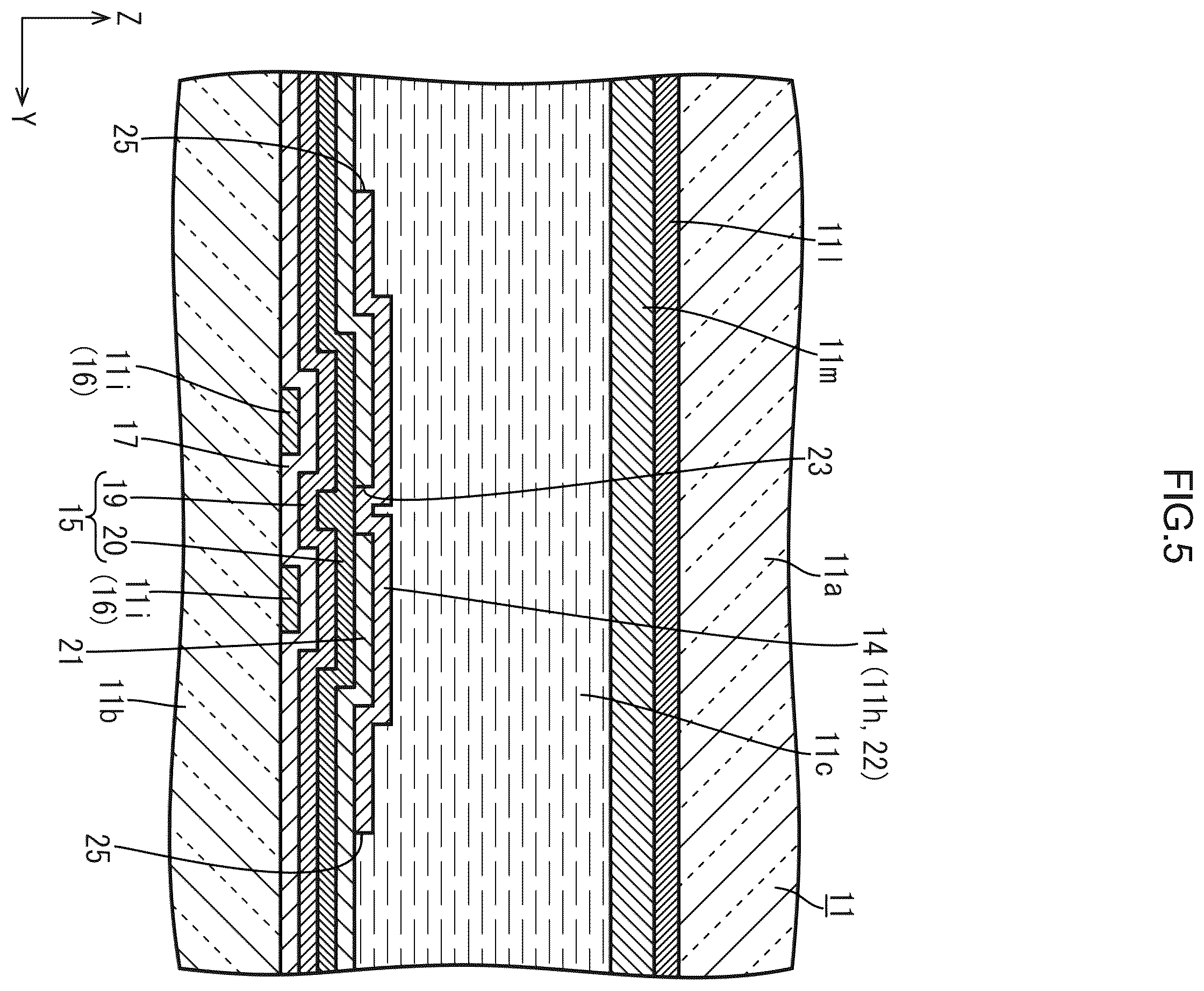 Patent US12591342 Figure 5 – Display device