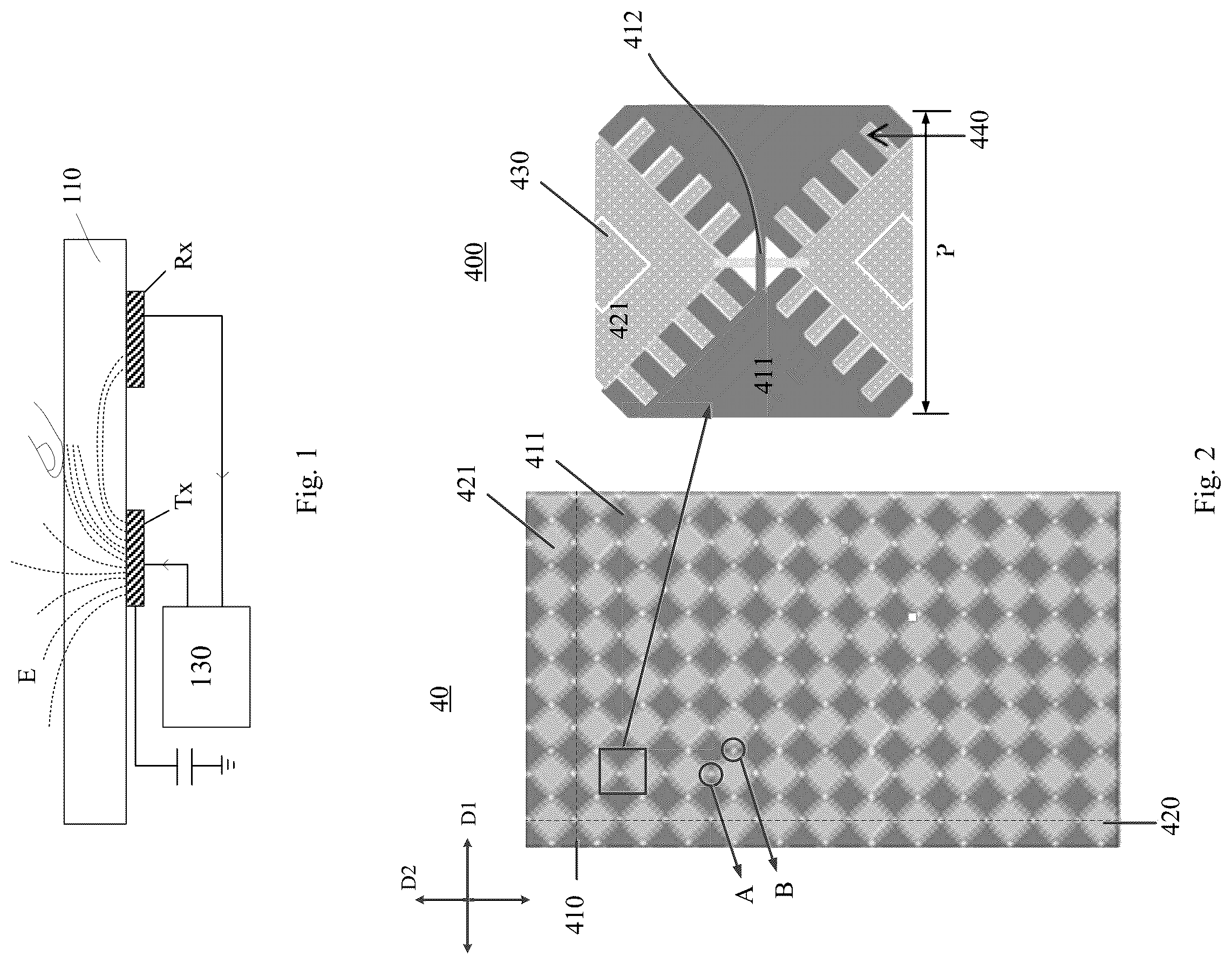Patent US12591345 — Touch structure, display panel and electronic device — Figure 1